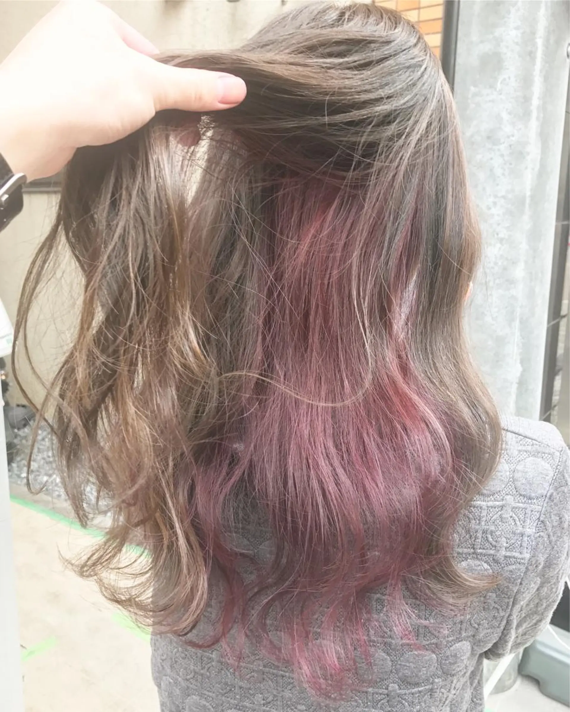 ロング カラー ヘアアレンジ ヘアカラー トリートメント BANK'S hair所属・💐ケラチン 髪質改善寺坂雄飛💐のヘアスタイル