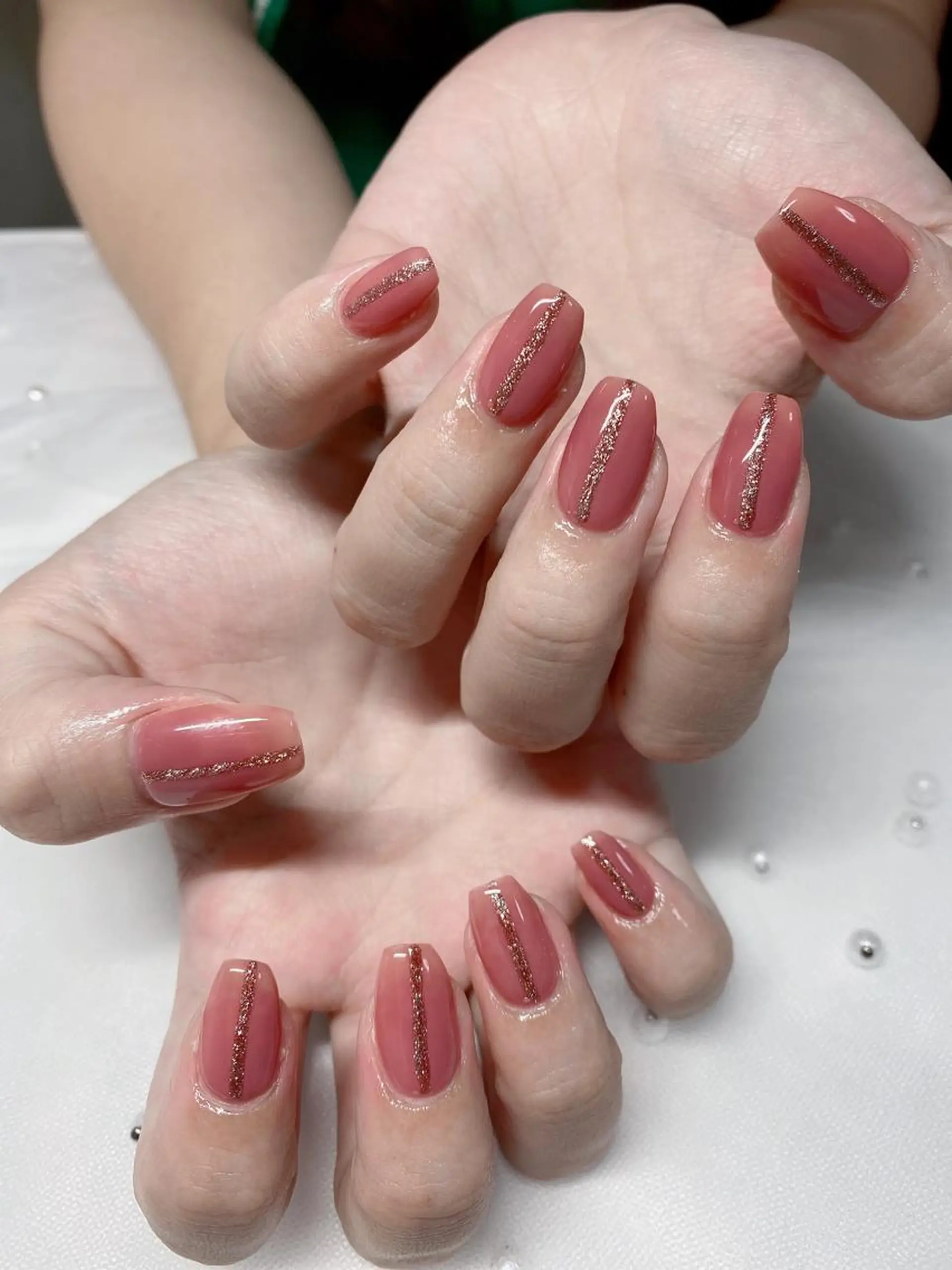 ネイル ラメ(グリッター) ハンドネイル Jasmine nailsalon所属・ジャスミン ネイルサロンのネイルデザイン