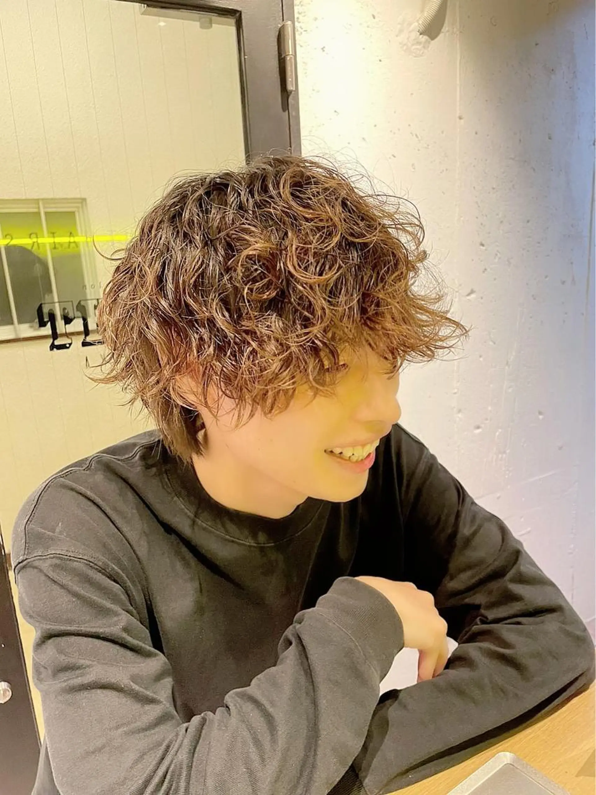ミディアム カット パーマ 小村 敏司のヘアスタイル