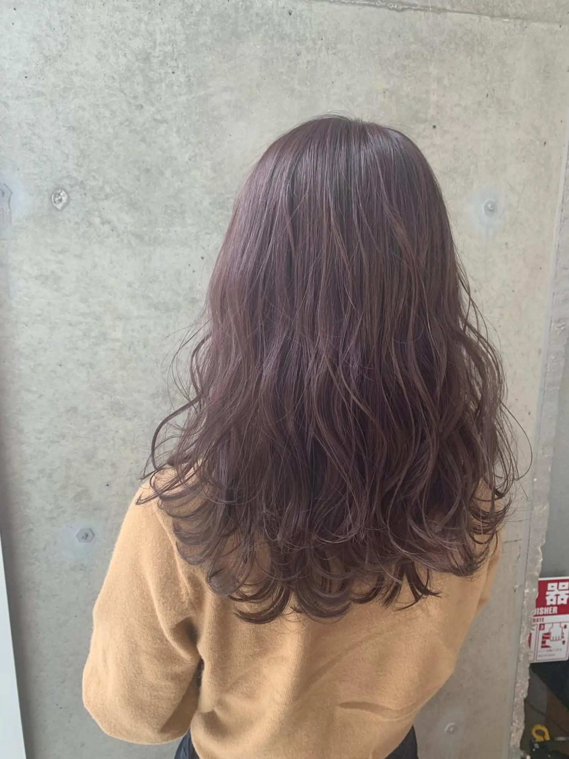 セミロング カラー アッシュ ラベンダーカラー ラベンダーアッシュ カット ヘアカラー トリートメント 艶髪ハイトーンカラー 💘kazueのヘアスタイル