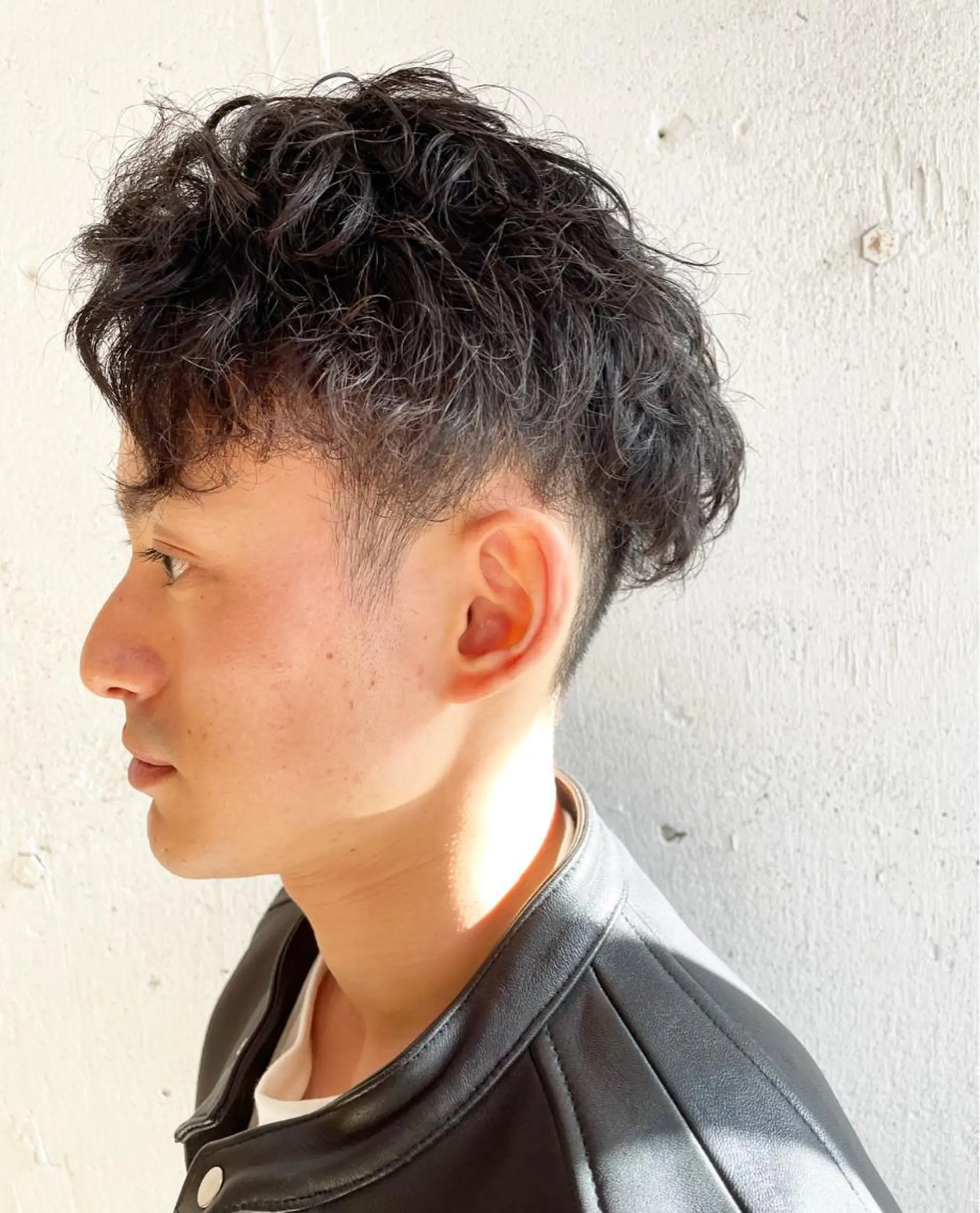ショート パーマ メンズ カット パーマ 小村 敏司のヘアスタイル