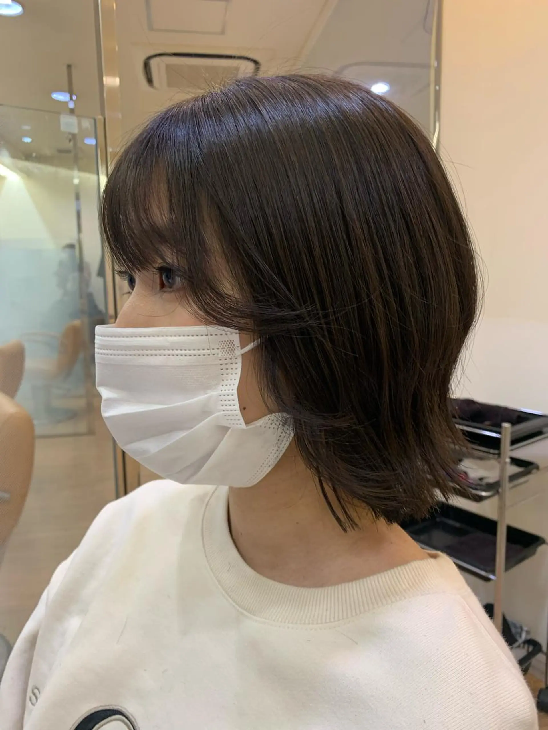 ショート ボブ カット トリートメント 板倉 花連のヘアスタイル