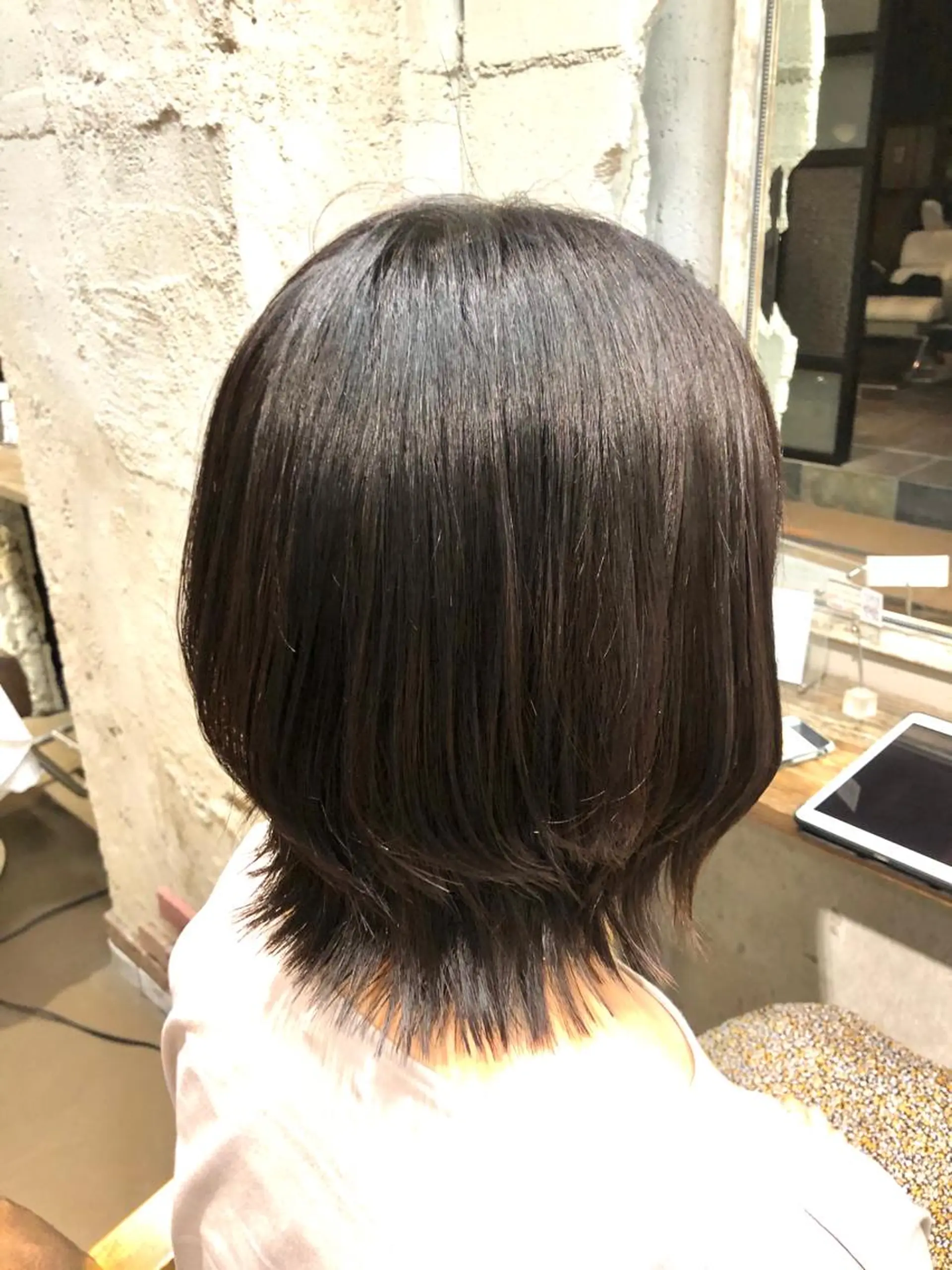 ミディアム 外ハネヘア 桐原 竜也のヘアスタイル