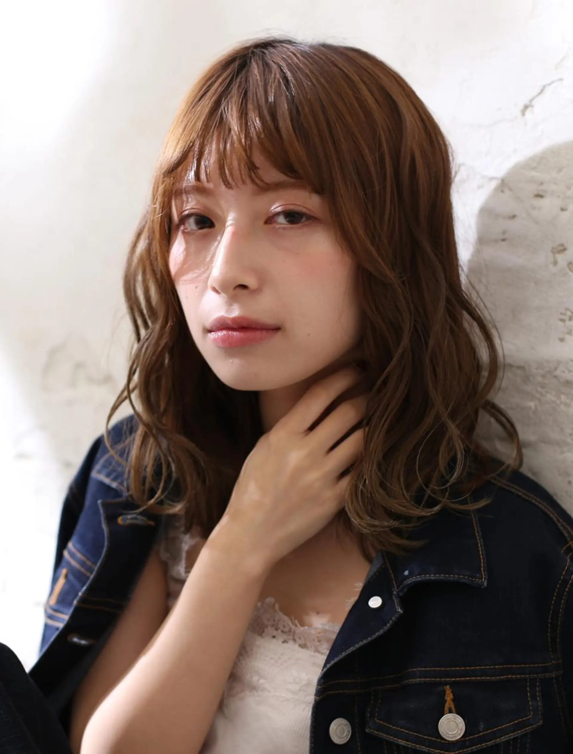 ミディアム 小林 永佳のヘアスタイル