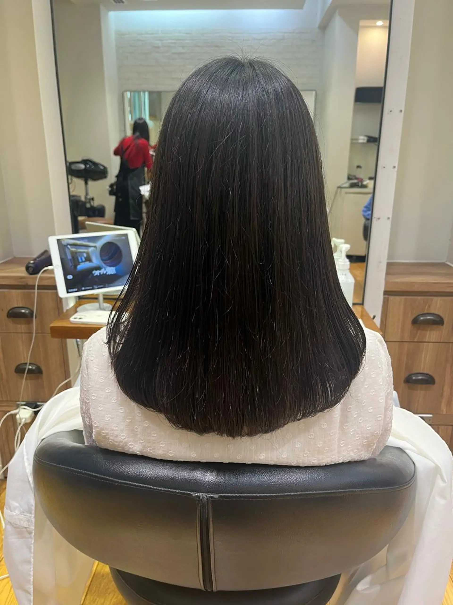 ミディアム カット トリートメント コテ巻き風パーマ🫧 麻尋のヘアスタイル