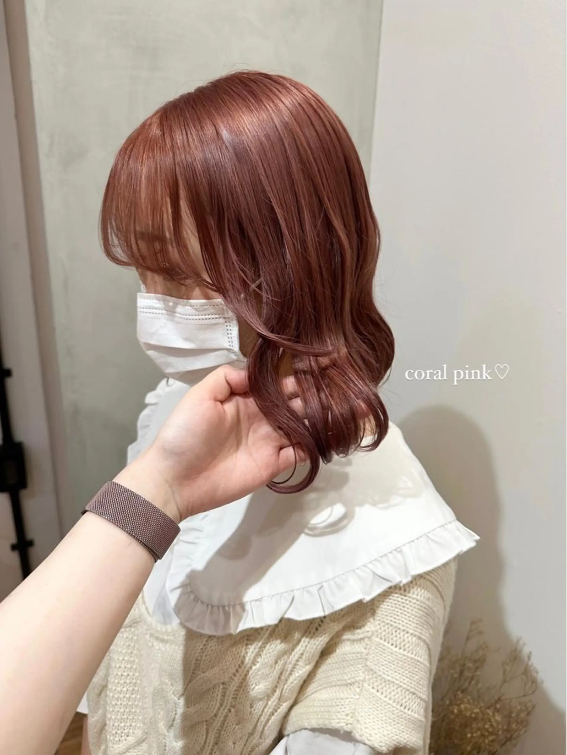 セミロング カラー パーマ ヘアアレンジ キッズ ネイル マツエク・マツパ アイブロウ himawari♡ 柔らかいカラーのヘアスタイル