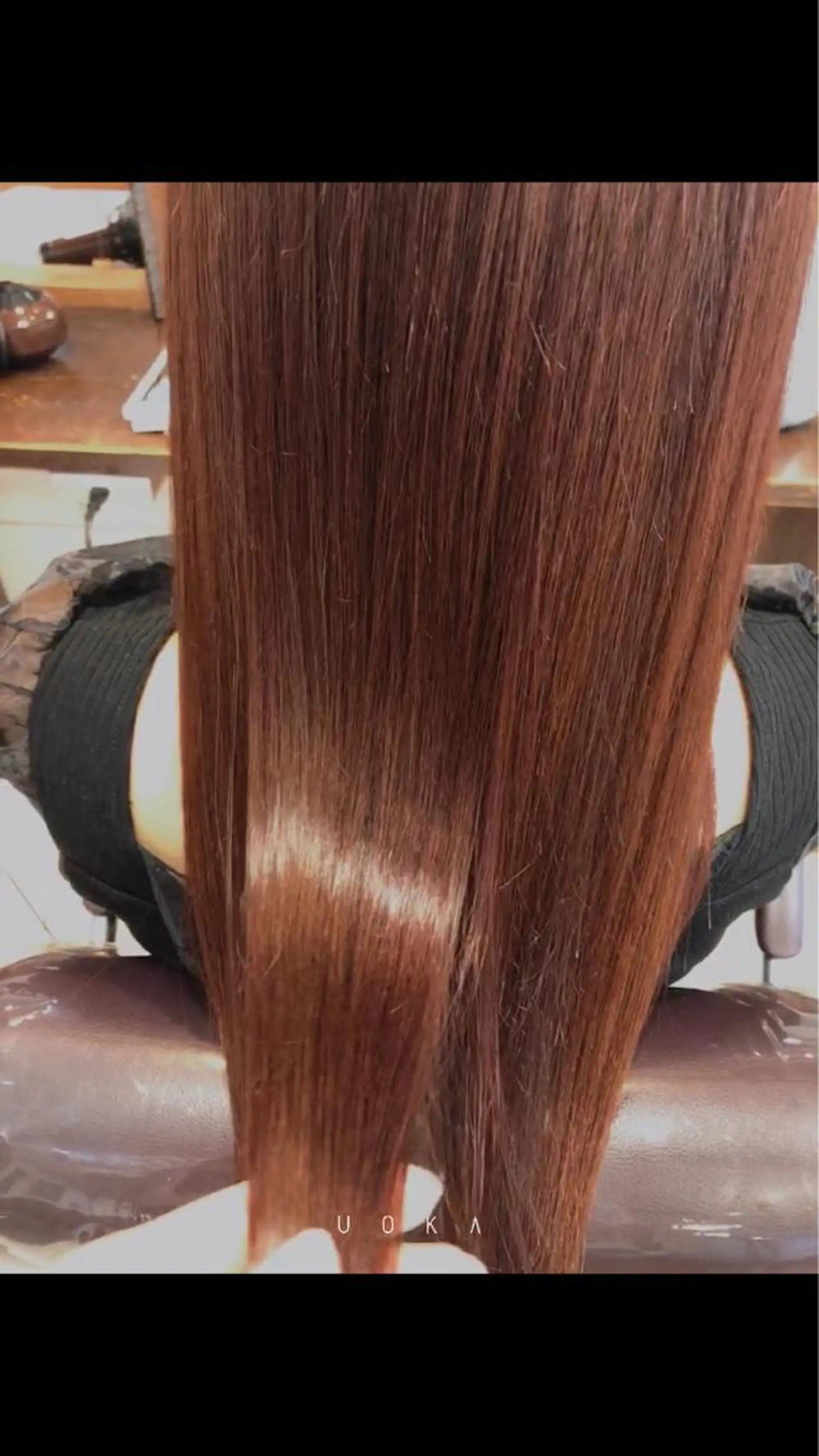ロング ヘアカラー トリートメント 福見 美保のヘアスタイル