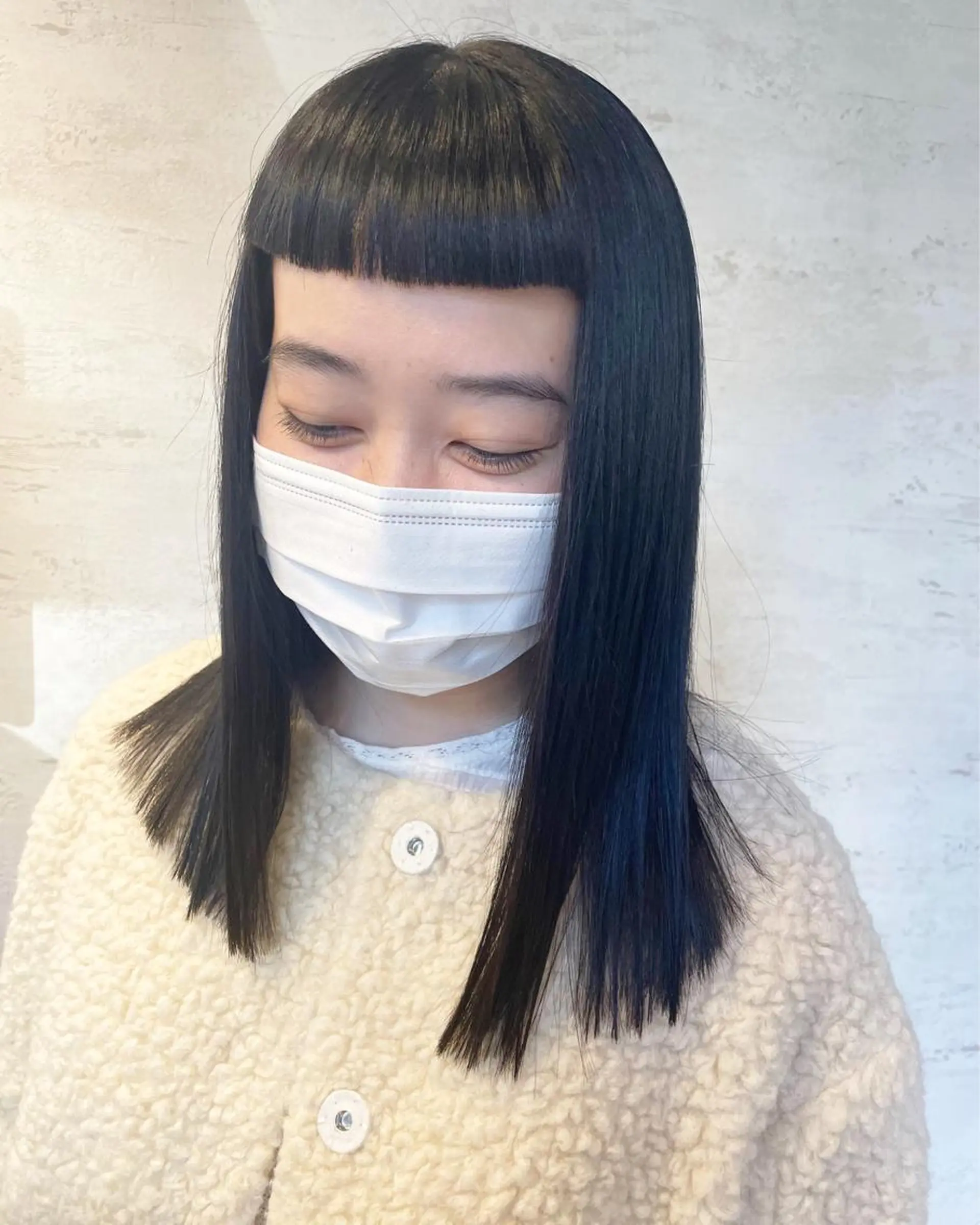 ロング 縮毛矯正 女性に人気♪ はやしほのかのヘアスタイル