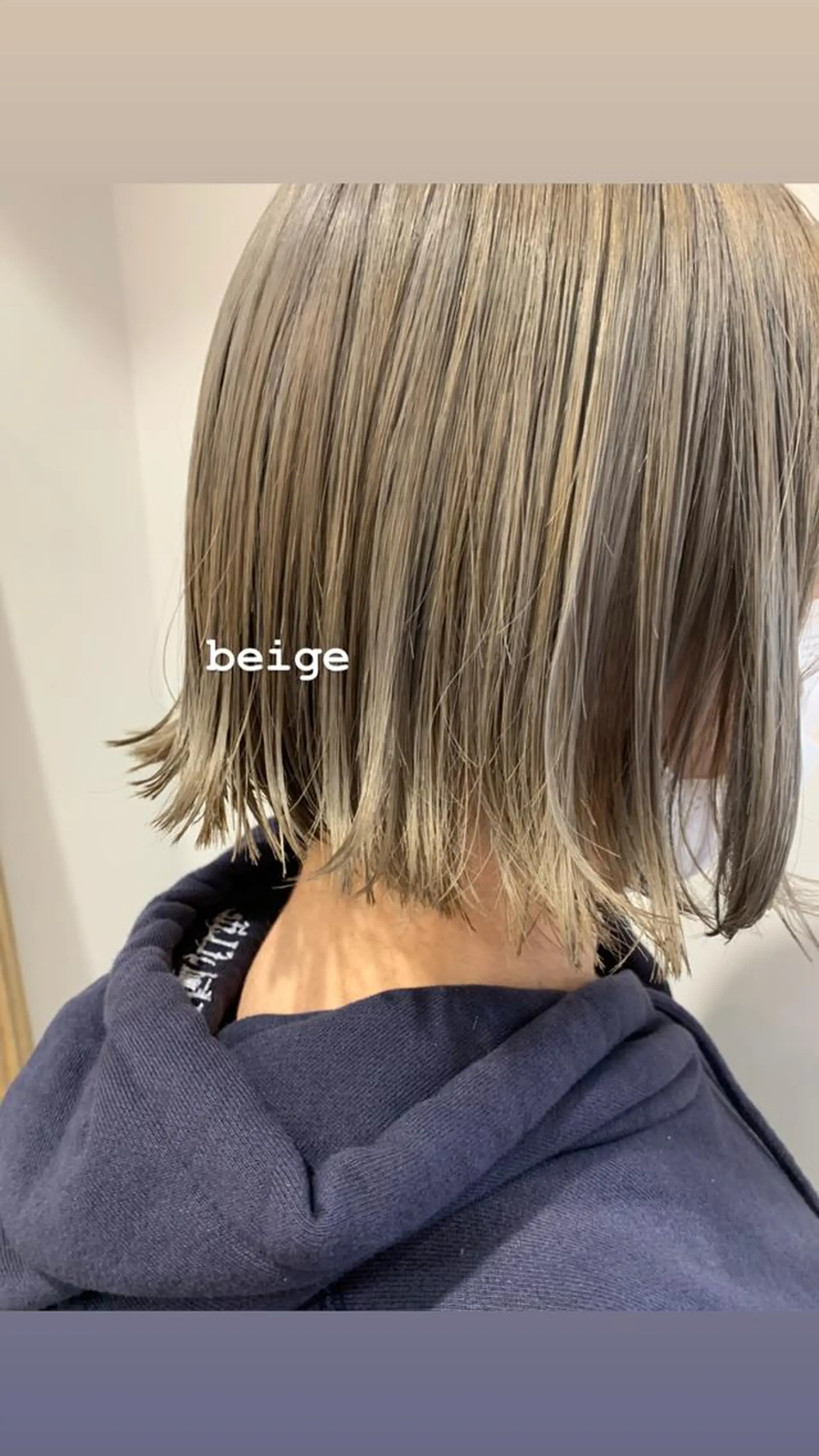 ショート カラー ベージュカラー ブリーチ ホワイトベージュ misch by urban所属・名駅🦢大人艶カラー 🪽カミヤアカネのヘアスタイル