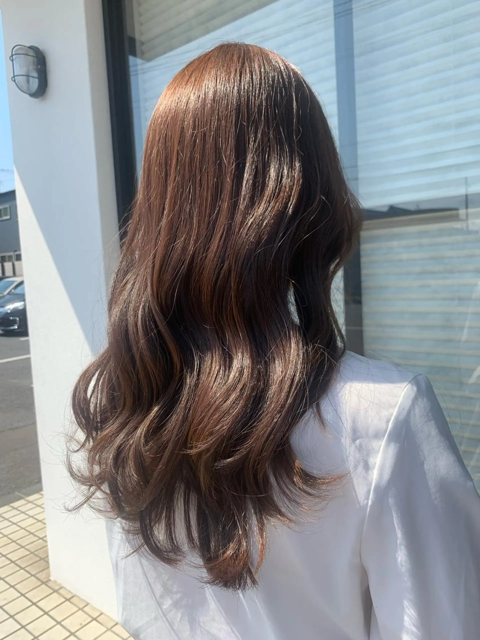 セミロング カラー ブリーチ ブラウンカラー ブリーチなしカラー ヘアカラー ハイトーン職人💗 松本輝美のヘアスタイル