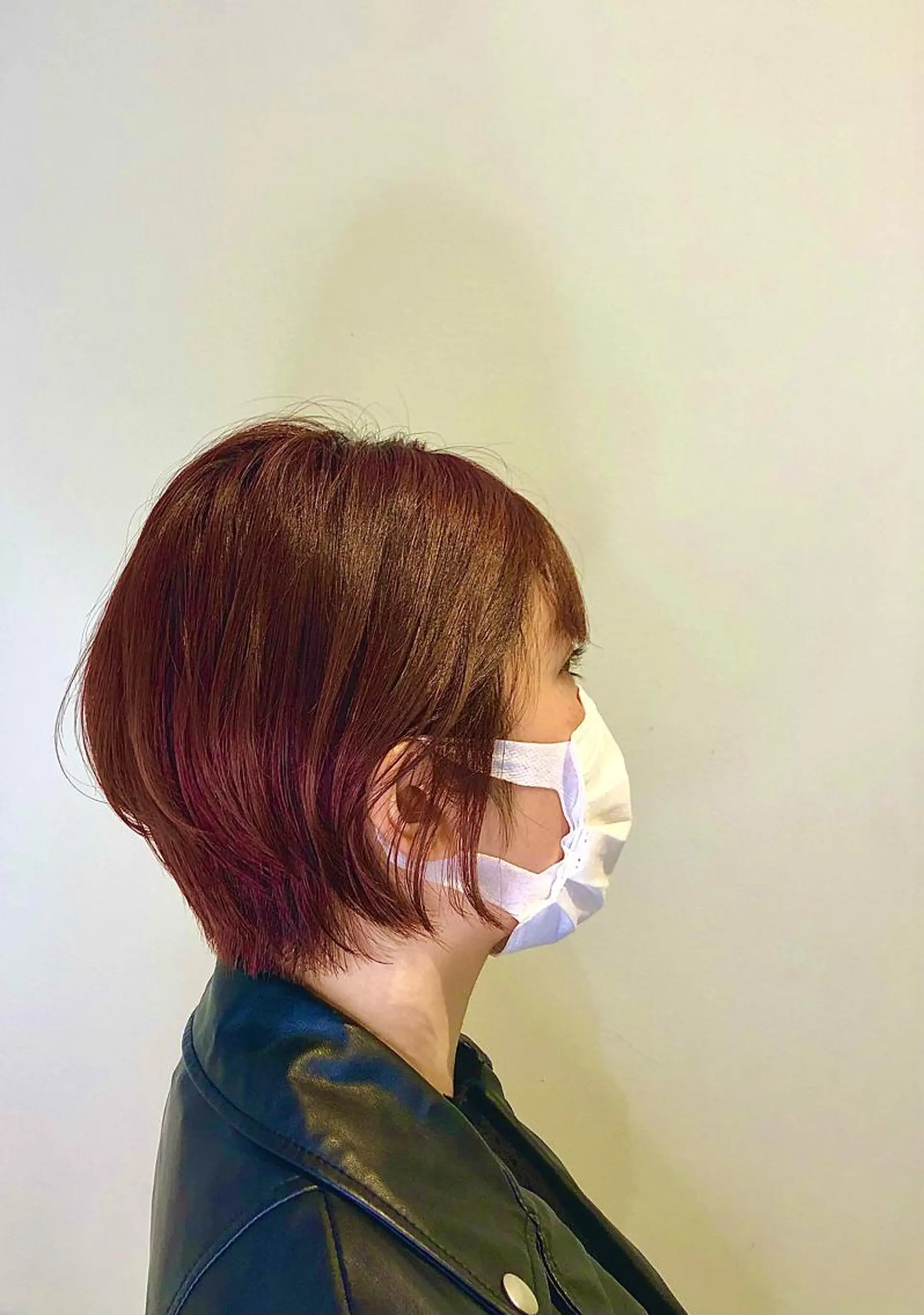 ショート カラー ブリーチ ブラウンカラー オレンジ オレンジブラウン ヘアカラー トリートメント 綿貫 美香のヘアスタイル
