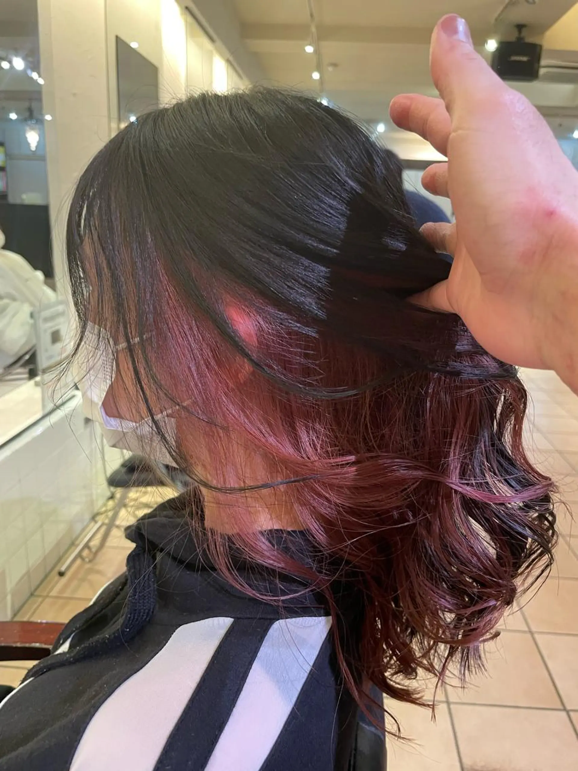 セミロング カット ヘアカラー 宮里 雄大のヘアスタイル