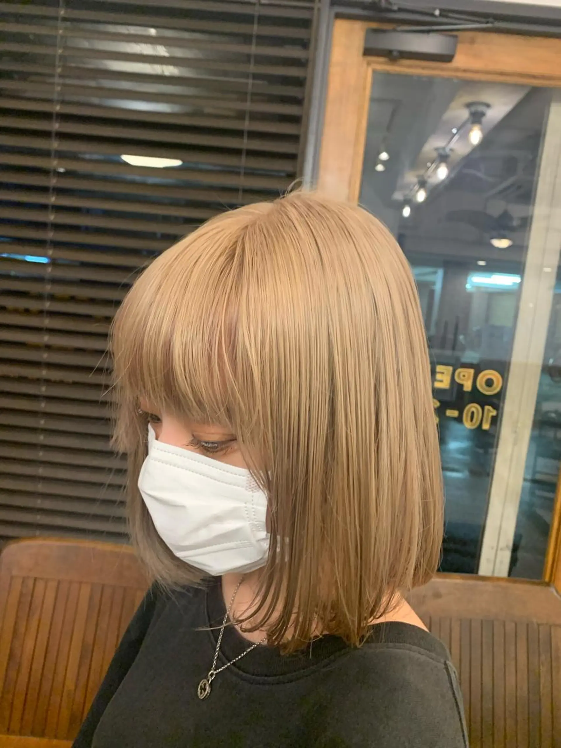 ミディアム カラー カット ヘアカラー トリートメント 園田 将士のヘアスタイル