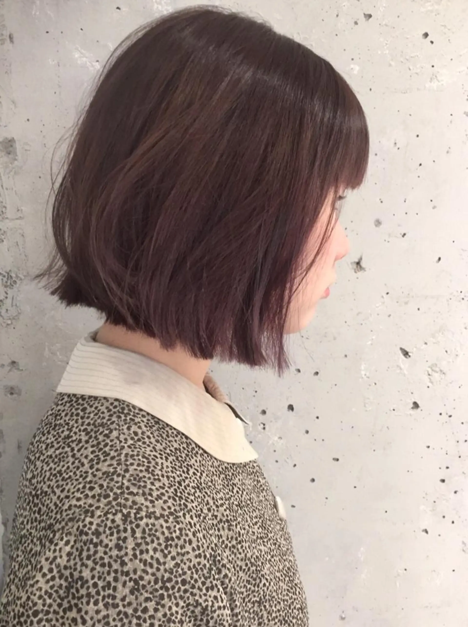 ミディアム カラー カット ヘアカラー to heart 十三店所属・ユ イのヘアスタイル