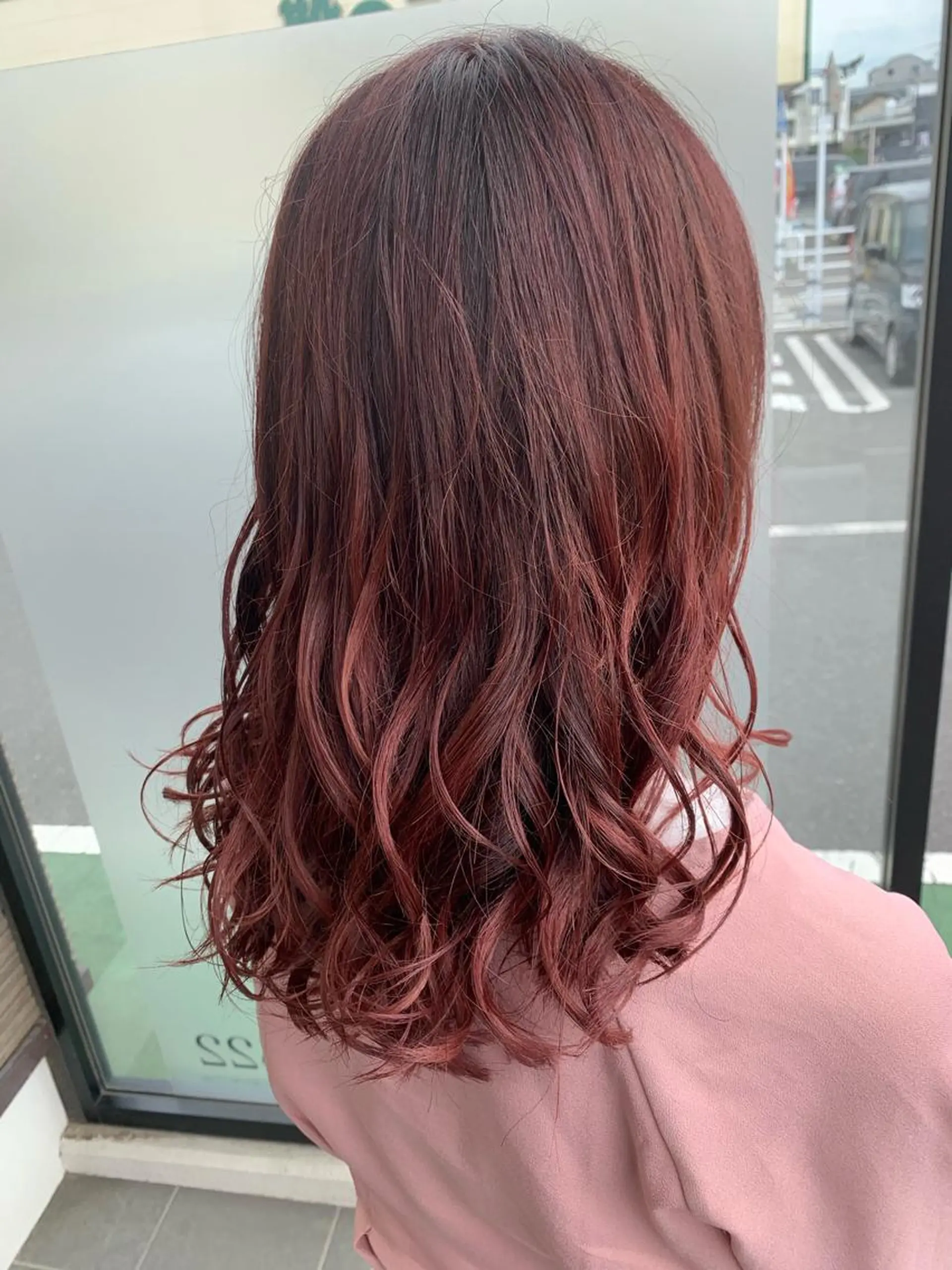 セミロング カット ヘアカラー トリートメント 國井 瑞貴のヘアスタイル