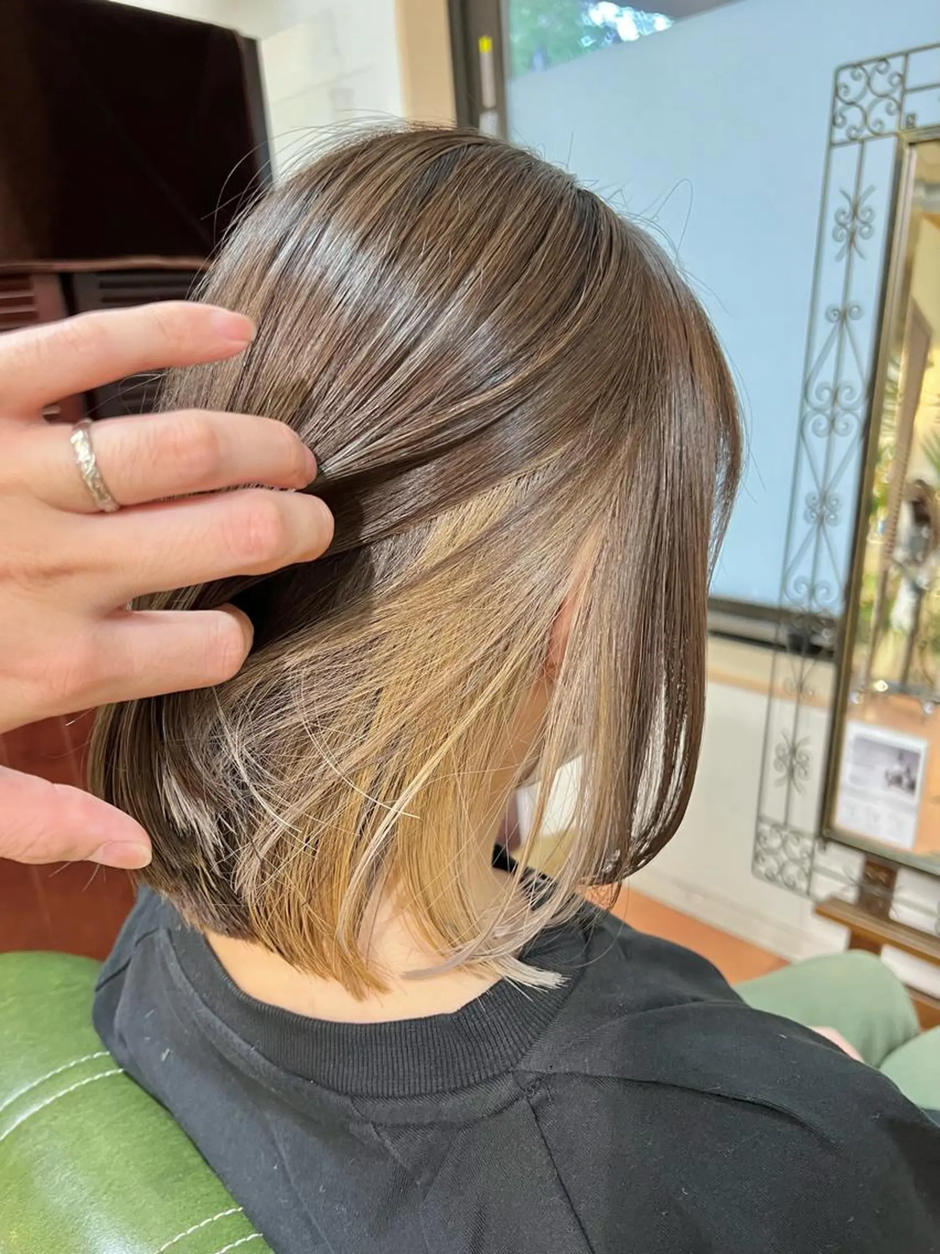 ショート カラー ヘアカラー トリートメント 石井 佑樹のヘアスタイル