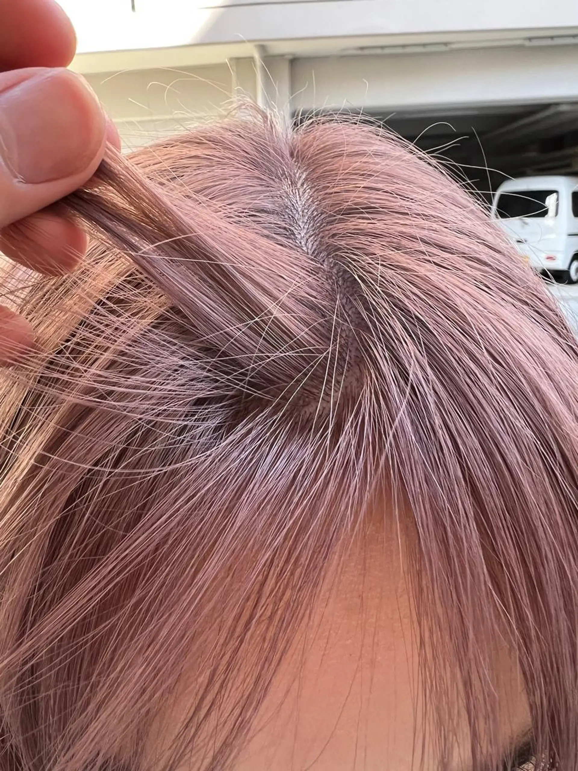 カラー ベージュカラー ピンクカラー ピンクベージュ 大阪メンズハイトーン /スパイキー/RAIのヘアスタイル