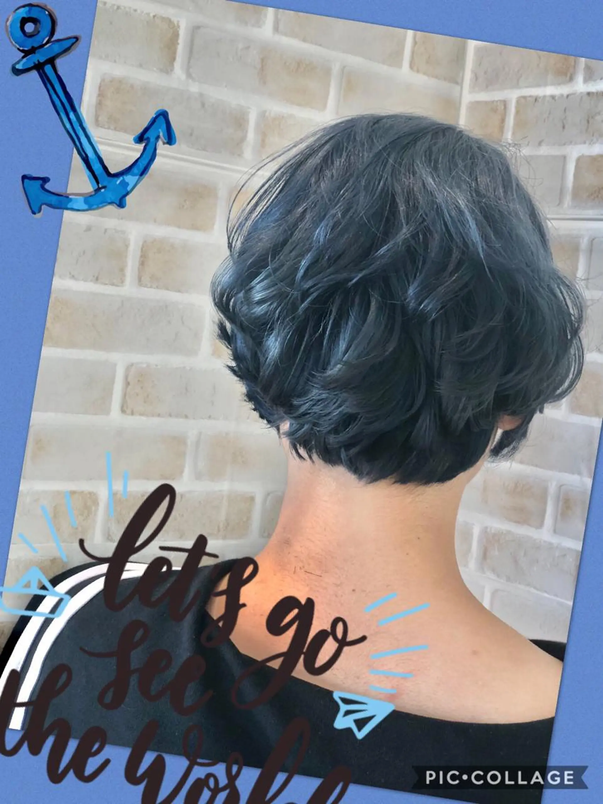ショート カラー ブリーチ ブルーカラー ブルージュ 透明感カラー イルミナカラー カット ヘアカラー ヘアセット 永島 桜のヘアスタイル