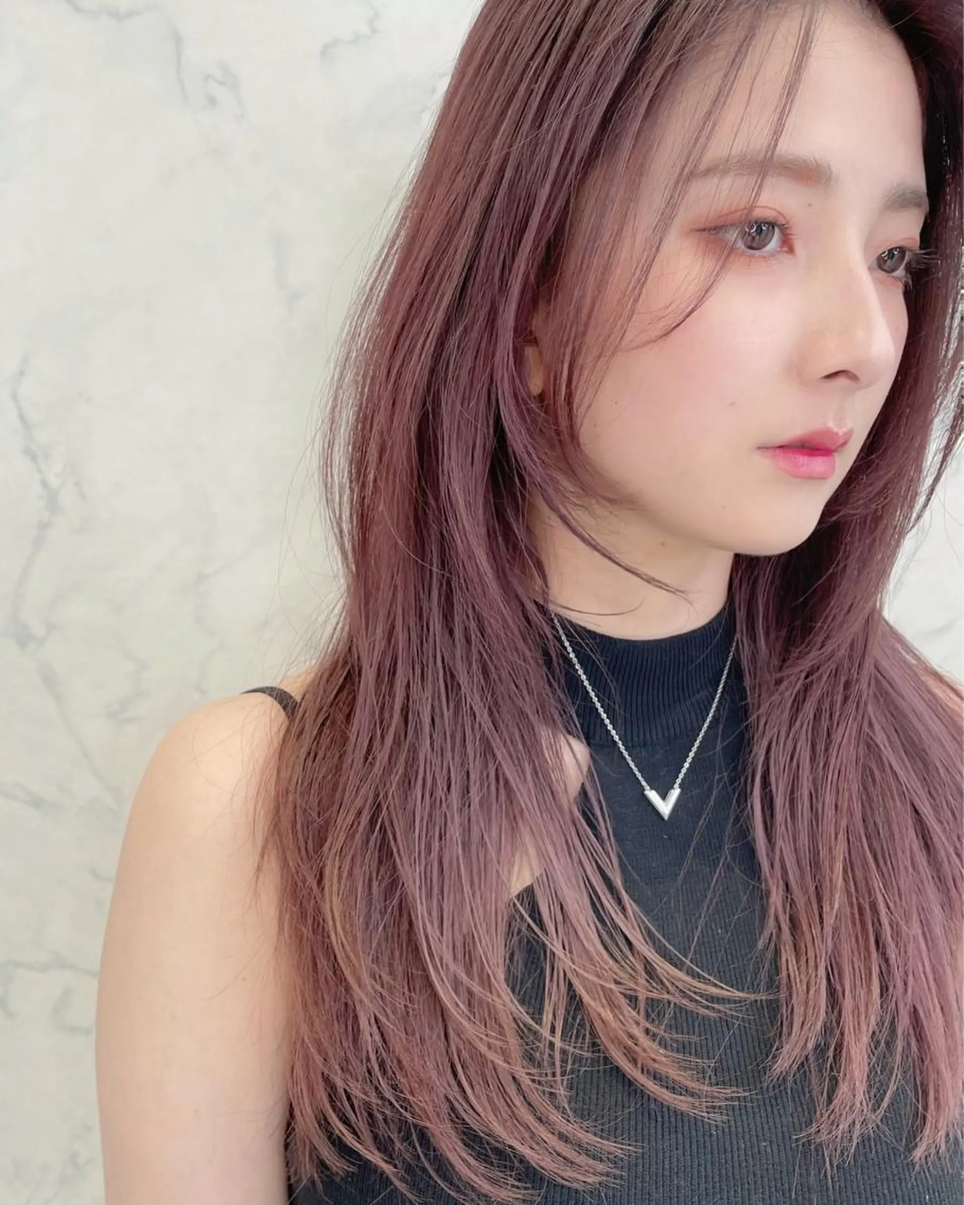 ロング カット 縮毛矯正 チダアキフミ Ash大森のヘアスタイル