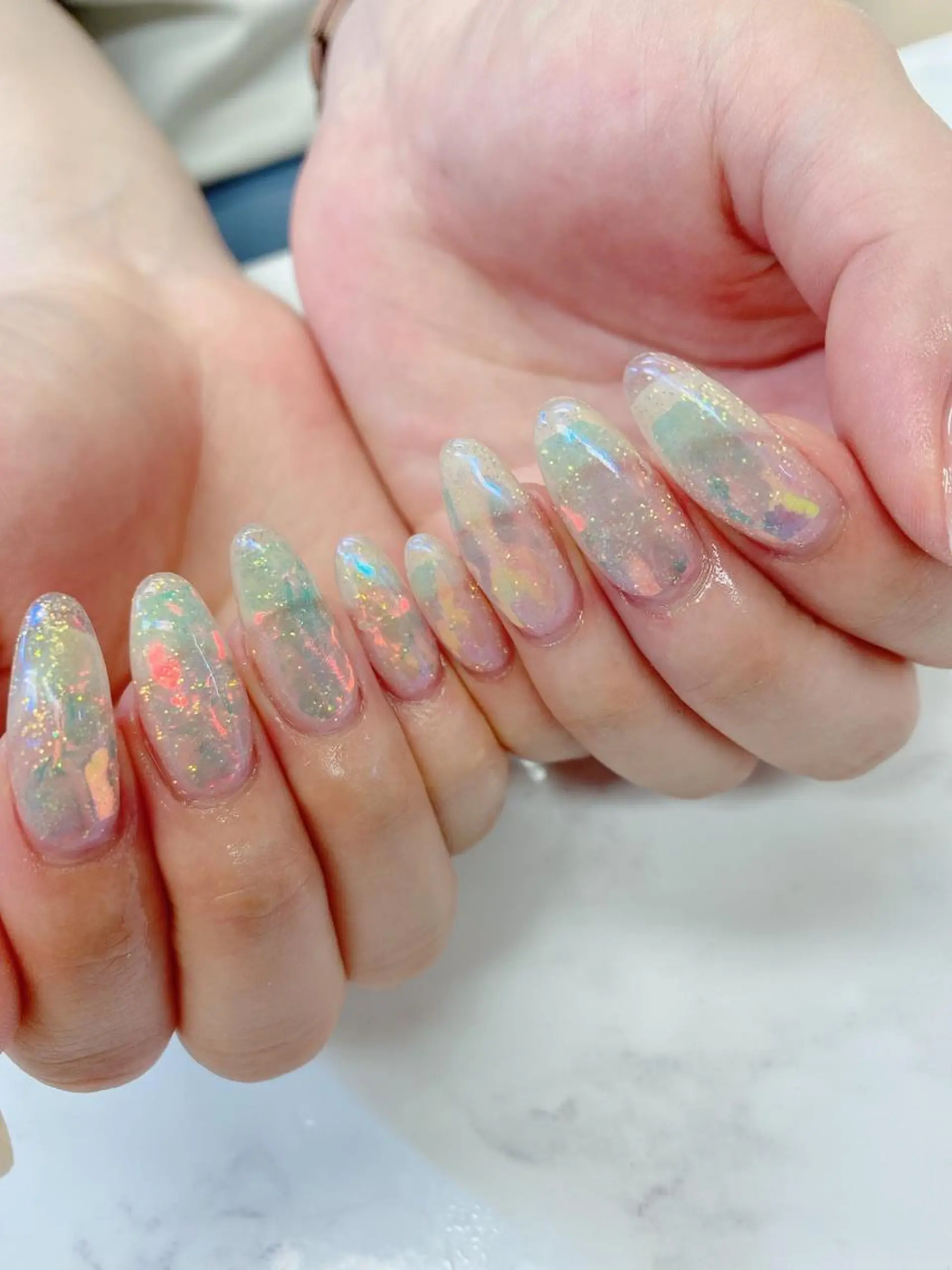 セミロング ハンドネイル JNA認定講師🌸 RIEのネイルデザイン