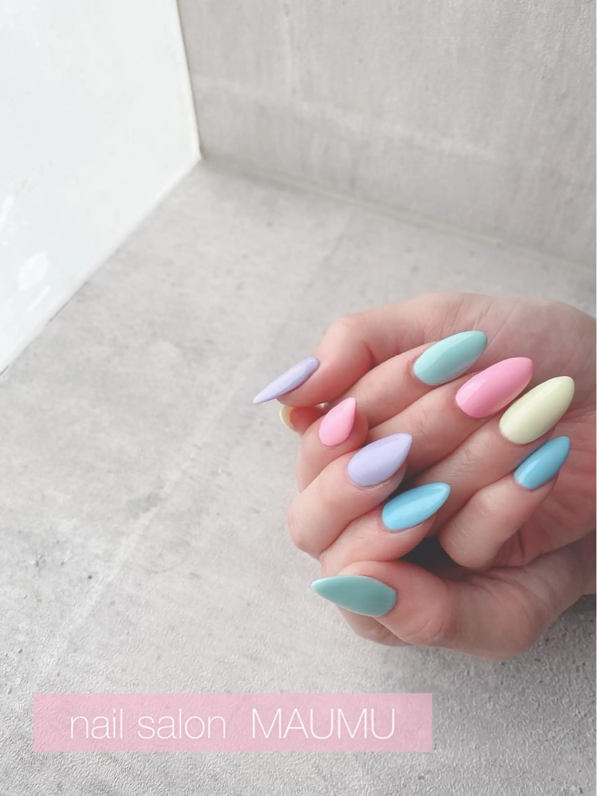ネイル パステルネイル ハンドネイル フットネイル ハンドケア nail salon  AlgeTy所属・✴︎:.｡. MAKI.｡.:✴︎のネイルデザイン