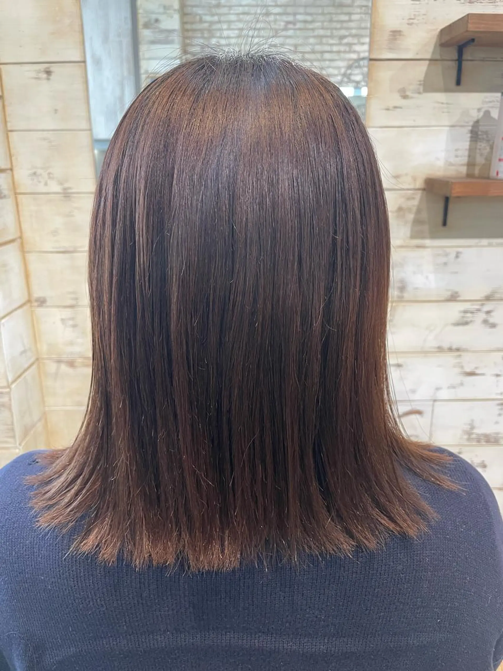 ミディアム パーマ 縮毛矯正 スリールヘアー所属・🖤nako/艶髪/ 透明感カラー🖤のヘアスタイル