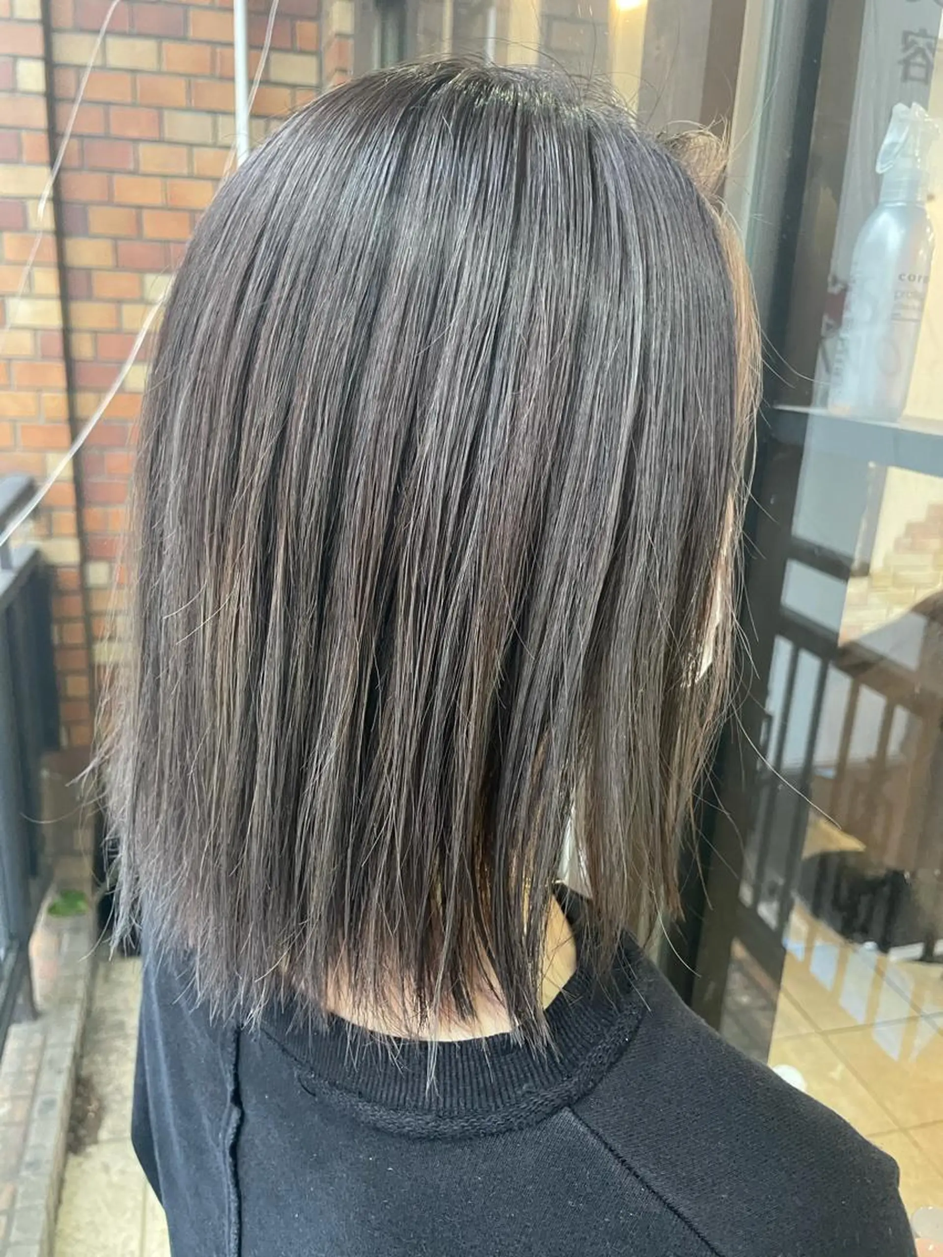 ミディアム カラー ヘアアレンジ シールエクステ ミストバング ベージュカラー ブリーチ  フェイスフレーミング ヘアカラー 🦋高瀬寛菜🦋 韓国/ブリーチのヘアスタイル