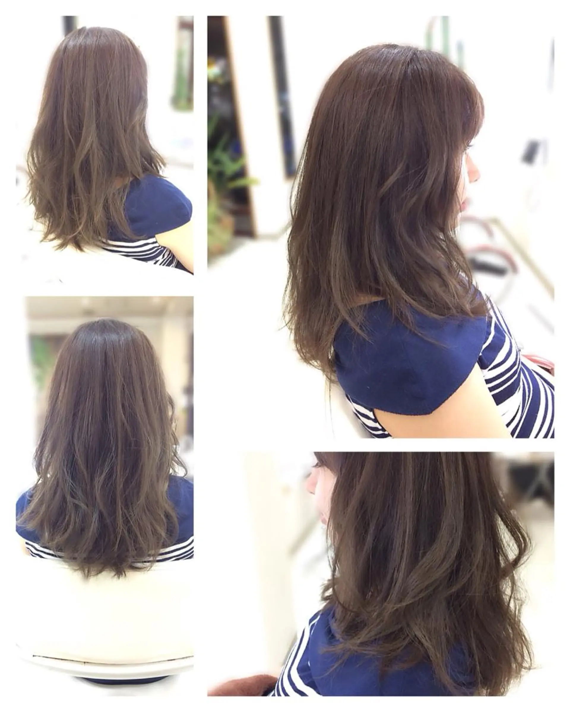 セミロング いけだ ゆうのヘアスタイル