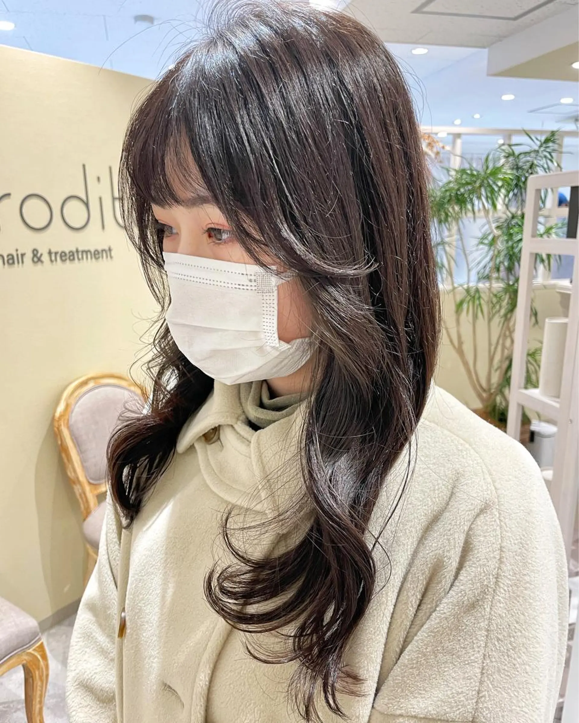 セミロング カラー パーマ 韓国風ヘア ボブ支持率NO1 🌈CHIKAのヘアスタイル