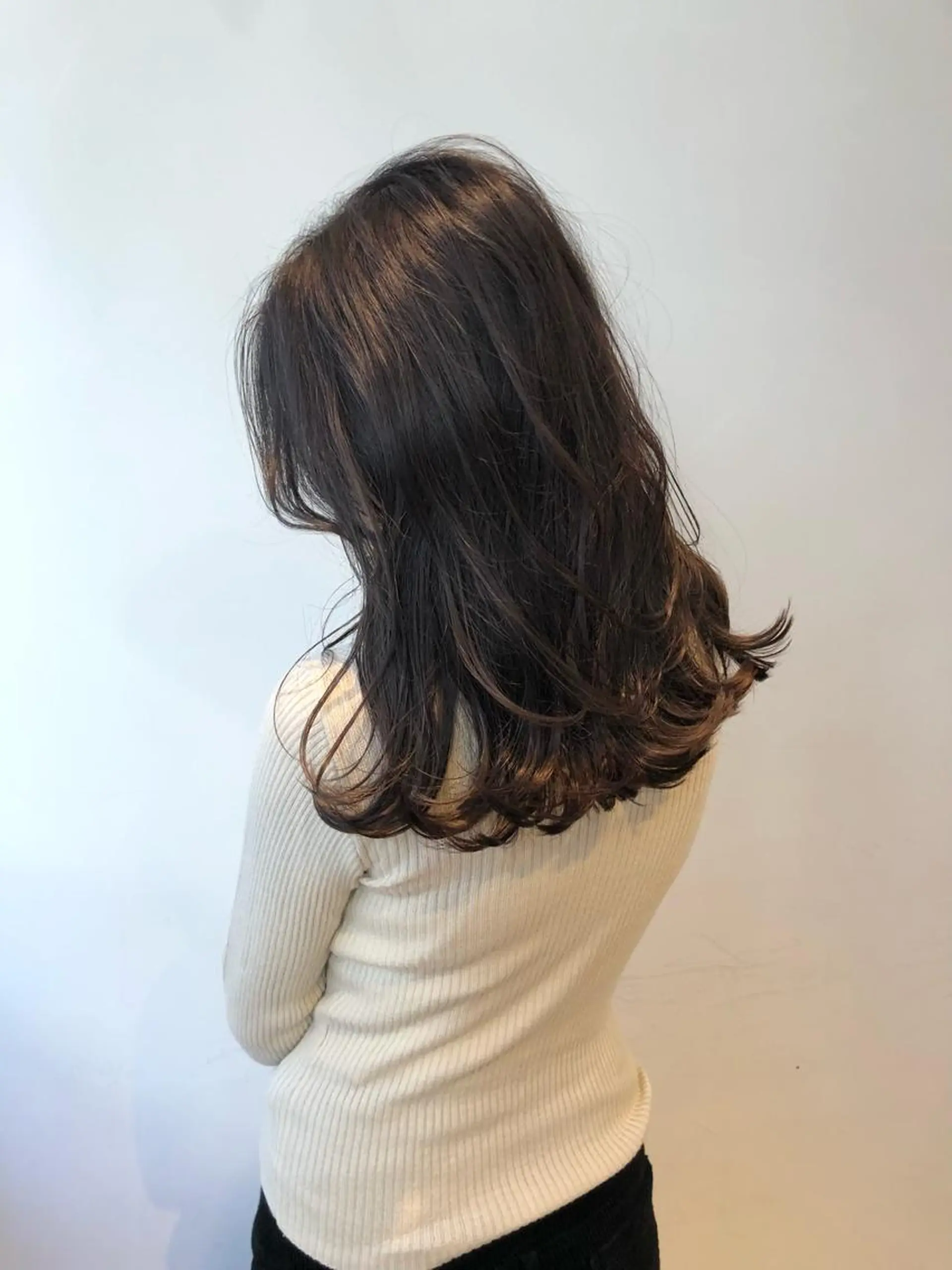 セミロング カラー ヘアアレンジ マツエク・マツパ beautyessence都立大学所属・豊田 晴香のマツエク・マツパデザイン