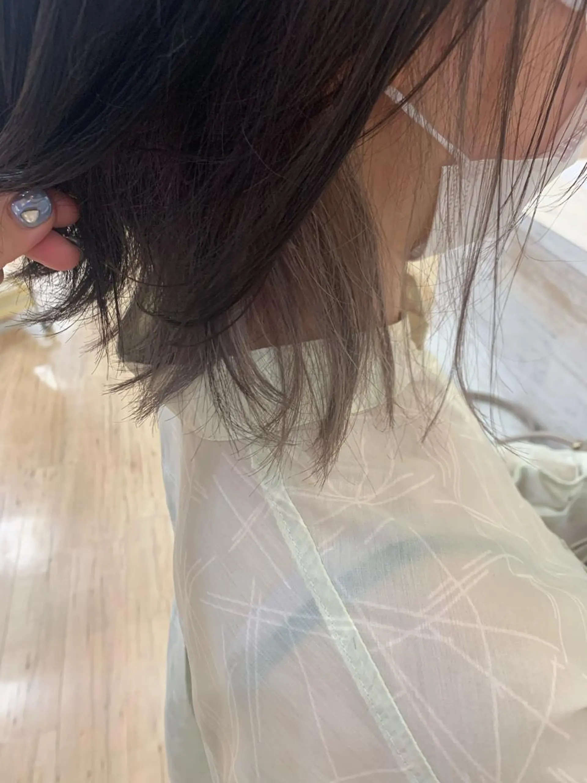 ミディアム カラー グレージュ くすみベージュカラー 🪻HARUKAのヘアスタイル