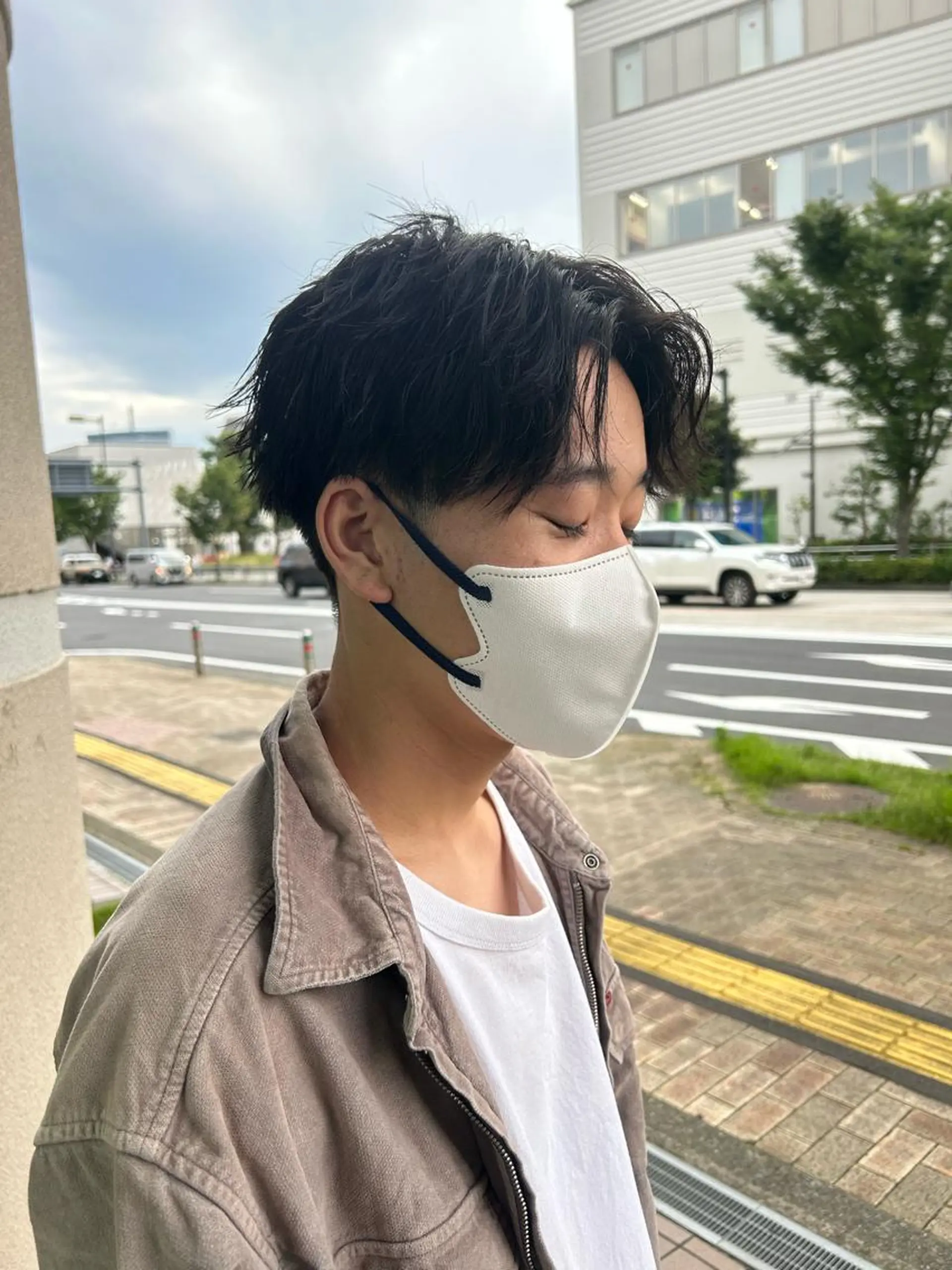 ショート メンズ センターパート カット メンズパーマの達人 /タカシマ　ダイスケのヘアスタイル