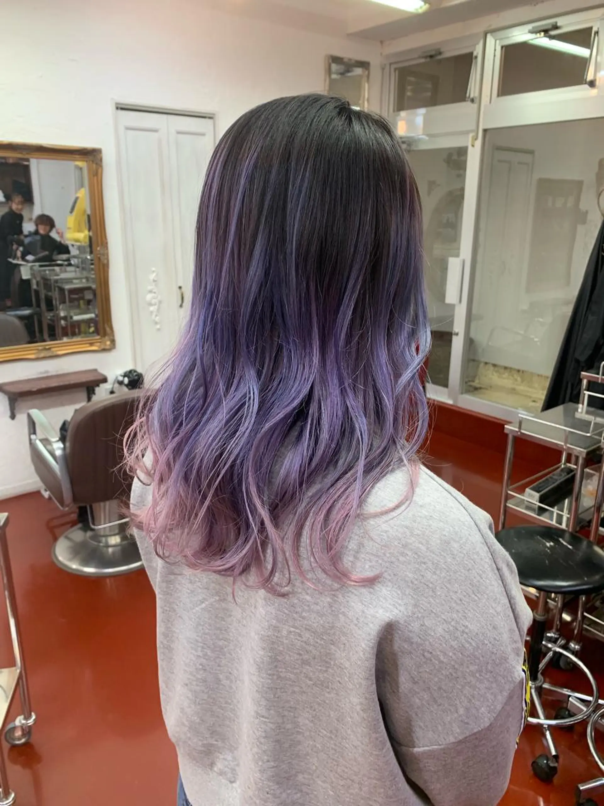 ロング カラー ピンクベージュ/新潟 万代/高橋桃葉🍑のヘアスタイル