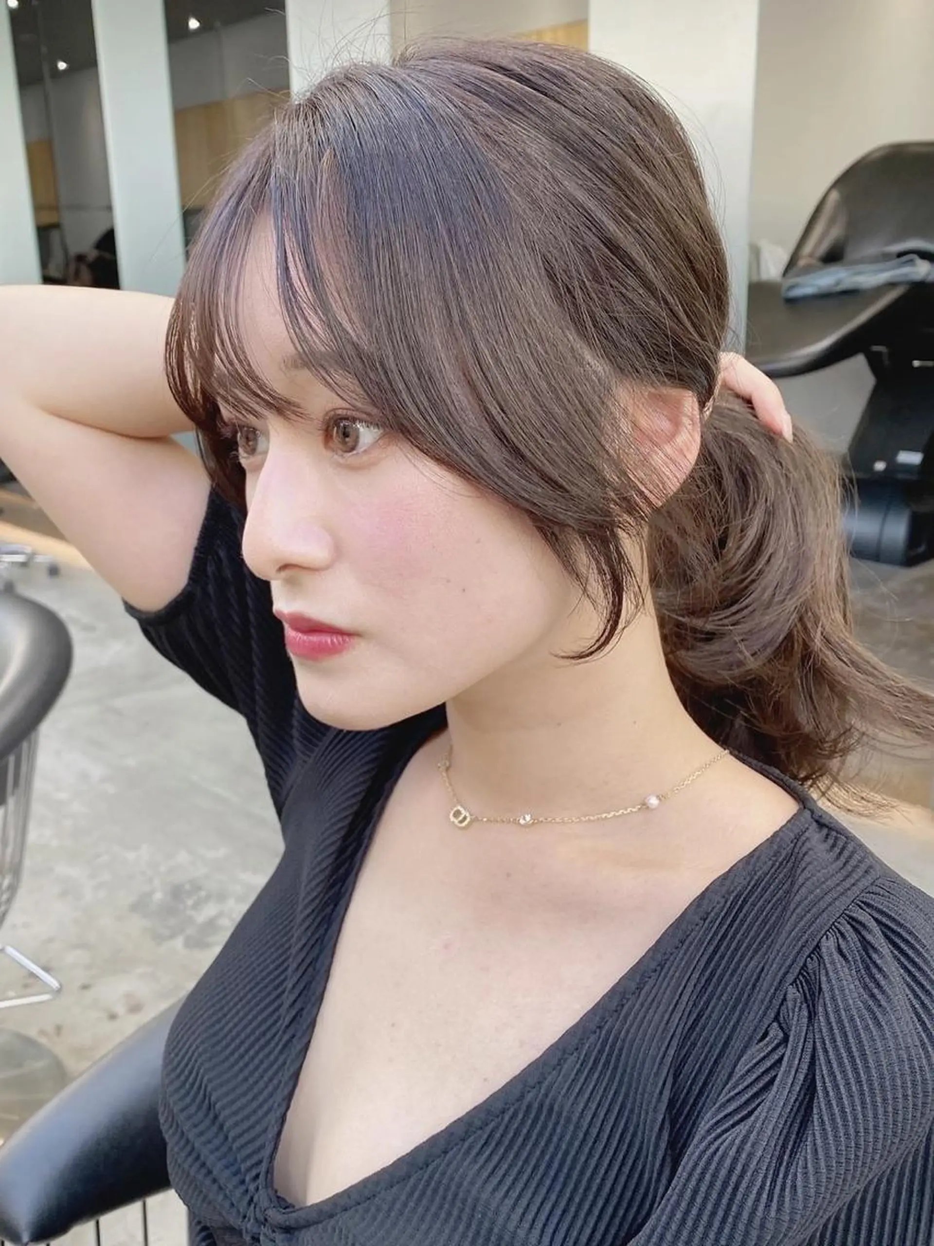 セミロング カラー カット ヘアカラー トリートメント 新宿/髪質改善/艶髪 韓国ヘア/大重聖斗のヘアスタイル