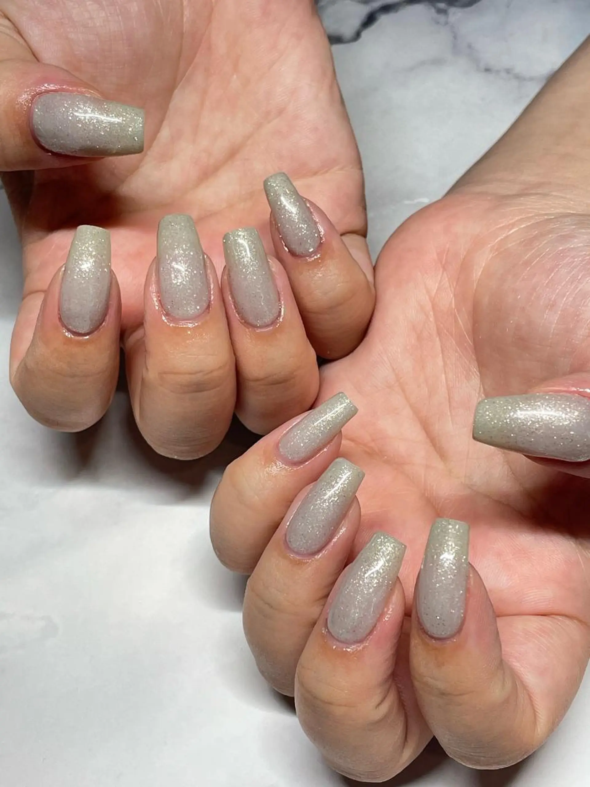 ネイル ラメ(グリッター) ワンカラーネイル nailsalonIF所属・akira .のネイルデザイン