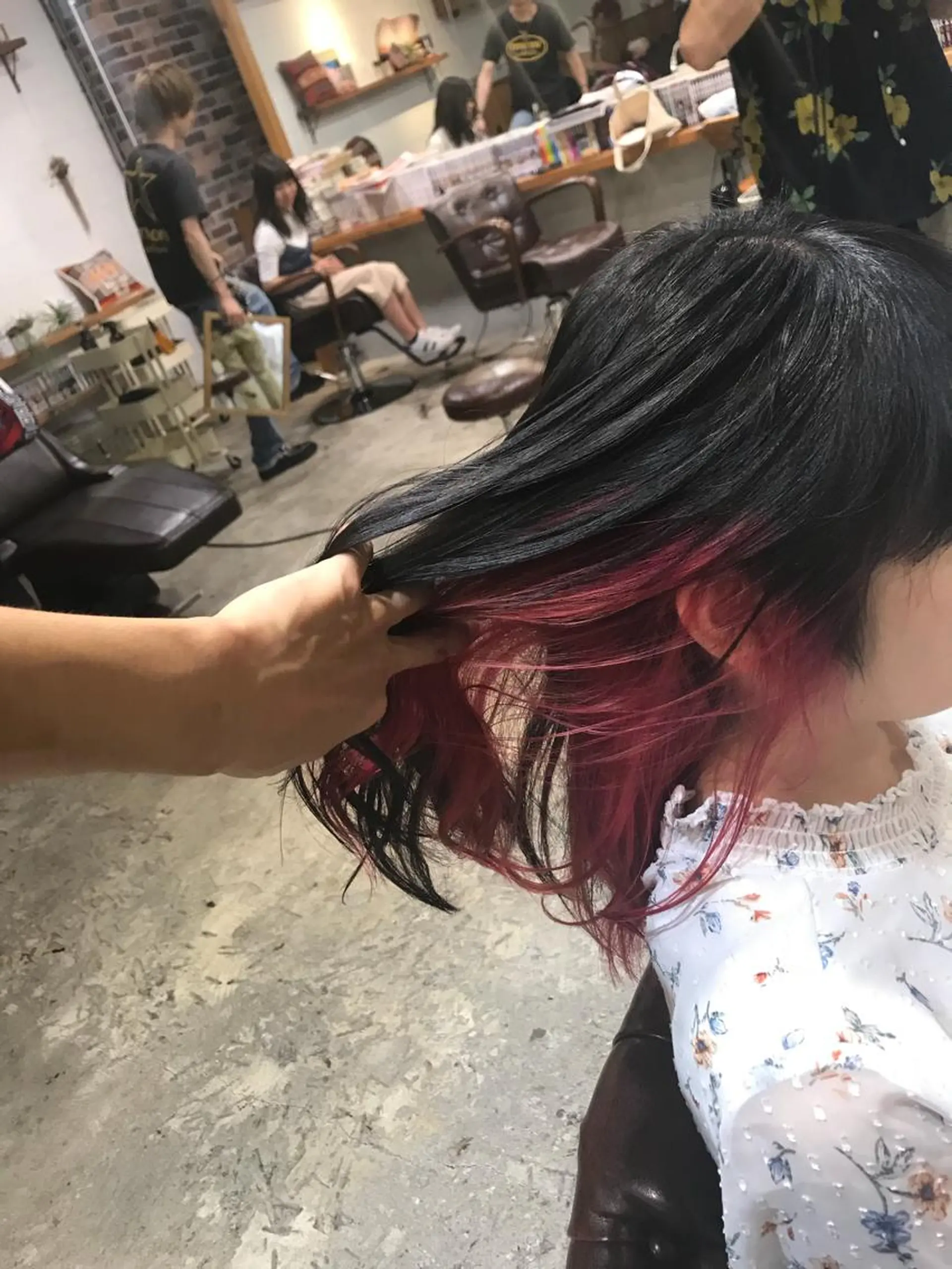 セミロング カラー パーマ ヘアアレンジ メンズ キッズ Forest. -髪質改善-のヘアスタイル