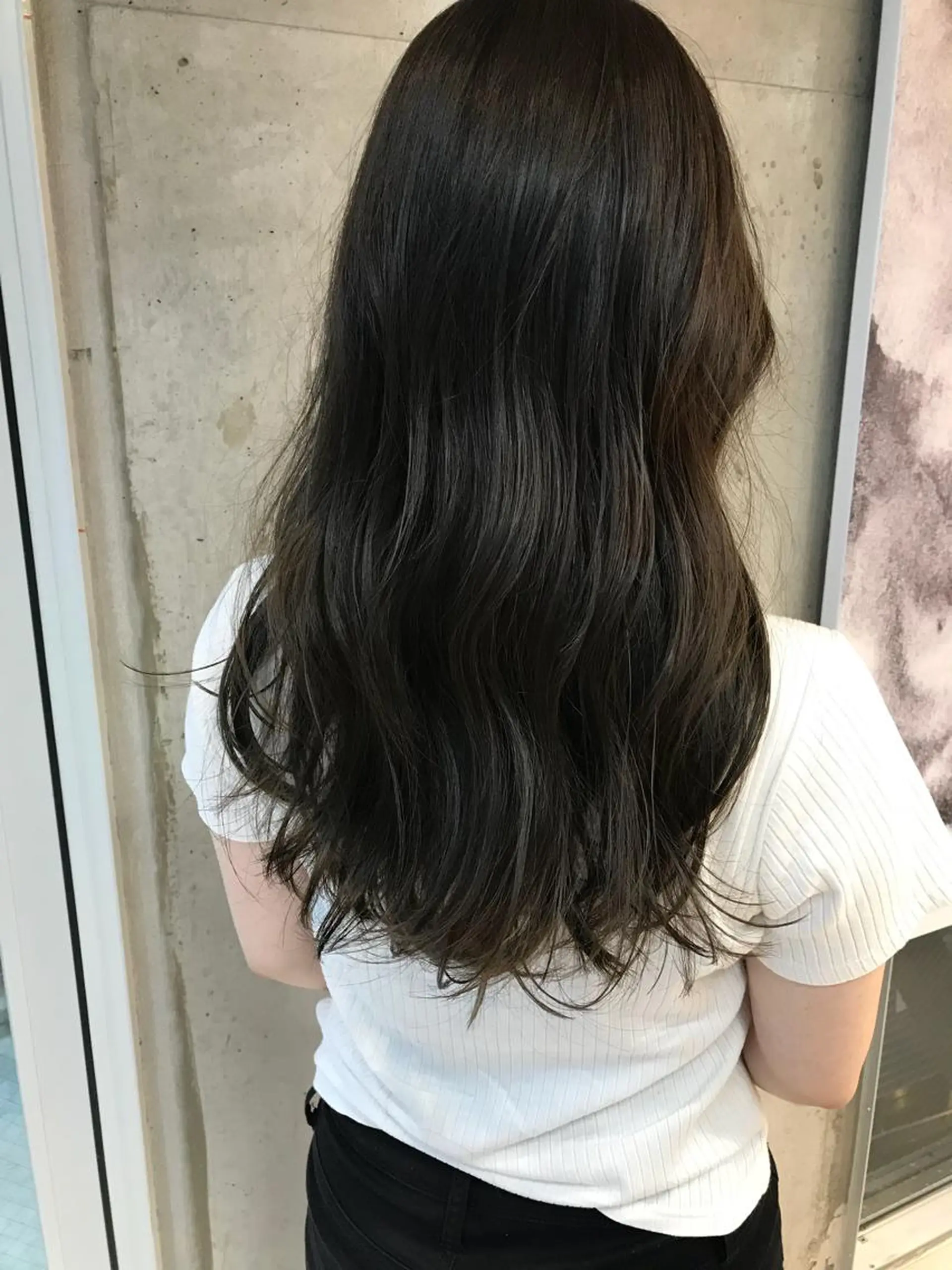 ロング カラー パーマ ヘアアレンジ ナツメダ ダイキのヘアスタイル