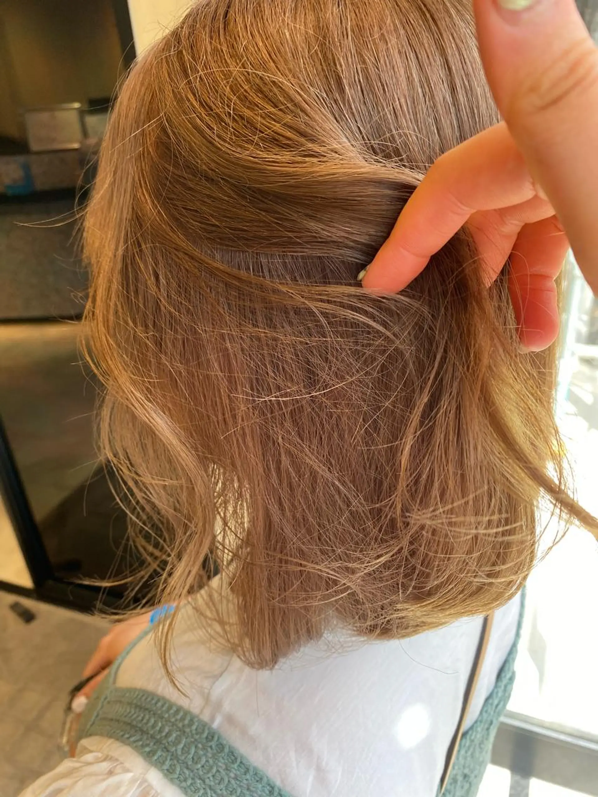ショート カラー ヘアアレンジ ブリーチ 🌙レイヤー,韓国 ヘア🌙harukaのヘアスタイル