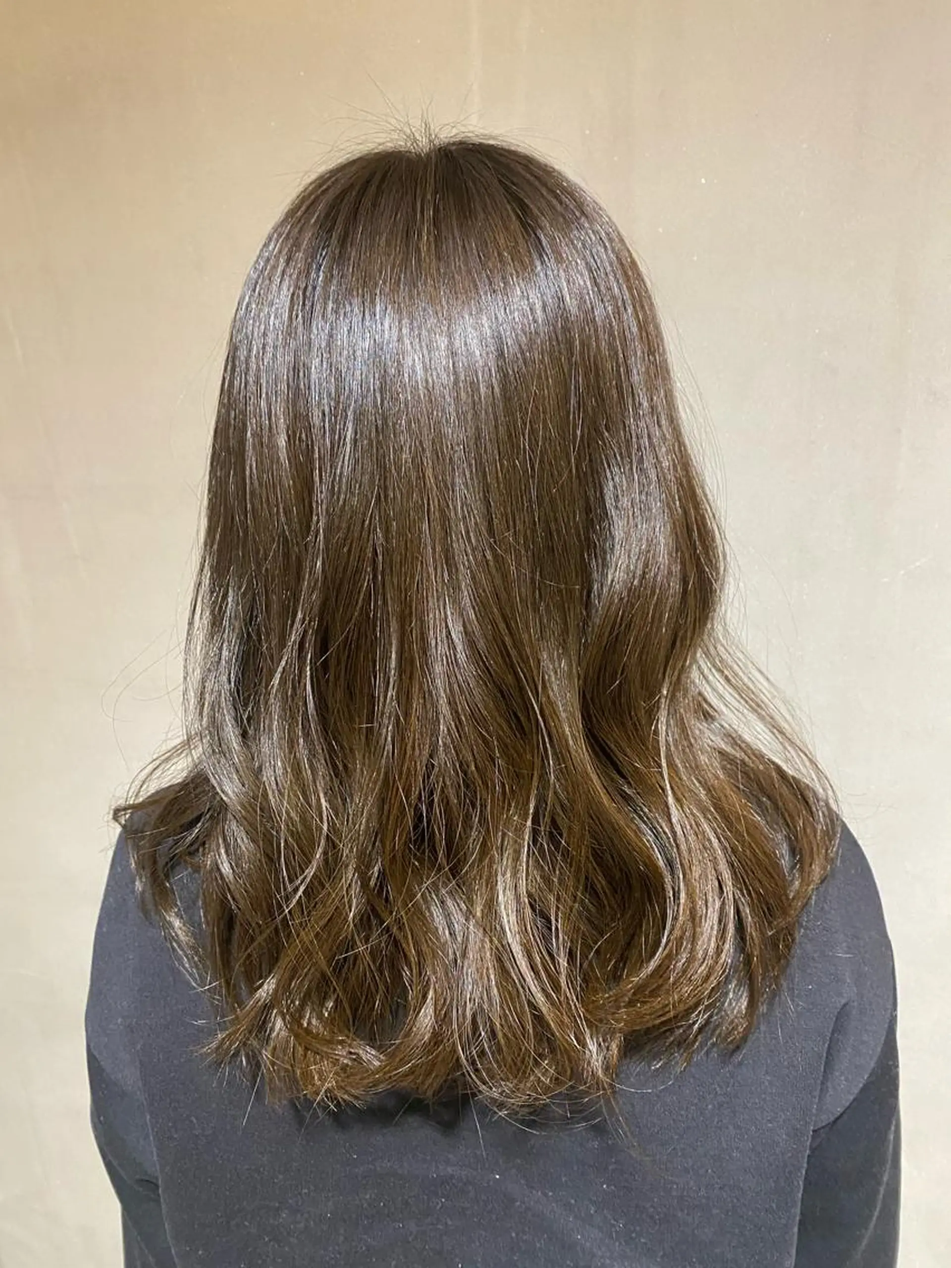 ミディアム カット ヘアカラー トリートメント ボブ/透明感カラー 岸本涼奈のヘアスタイル