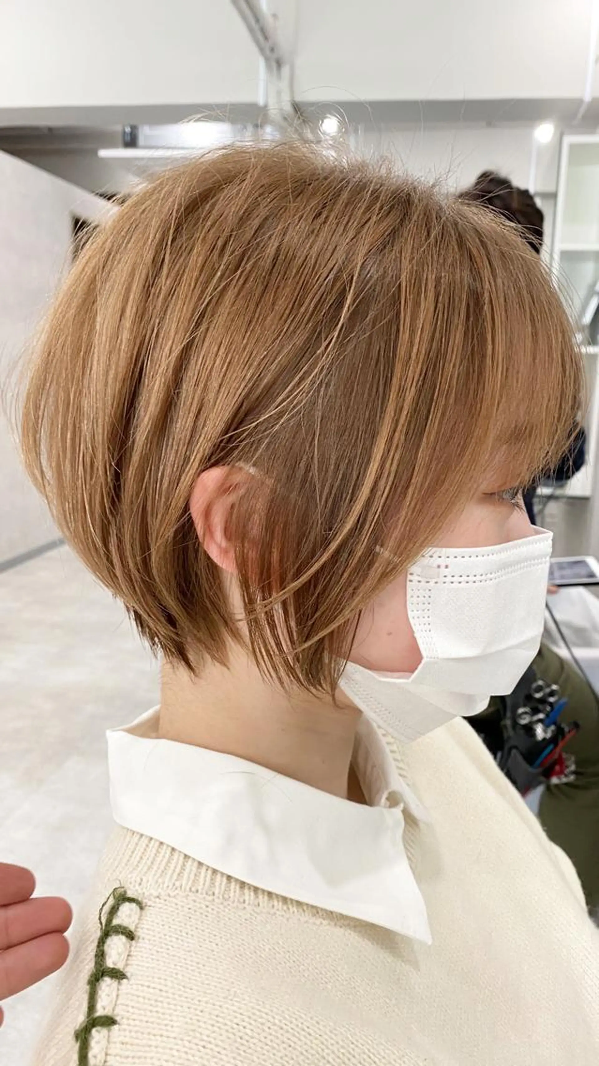 ショート カラー エリュ所属・⭐️ショート⭐️美髪 矯正⭐️水口陸のヘアスタイル