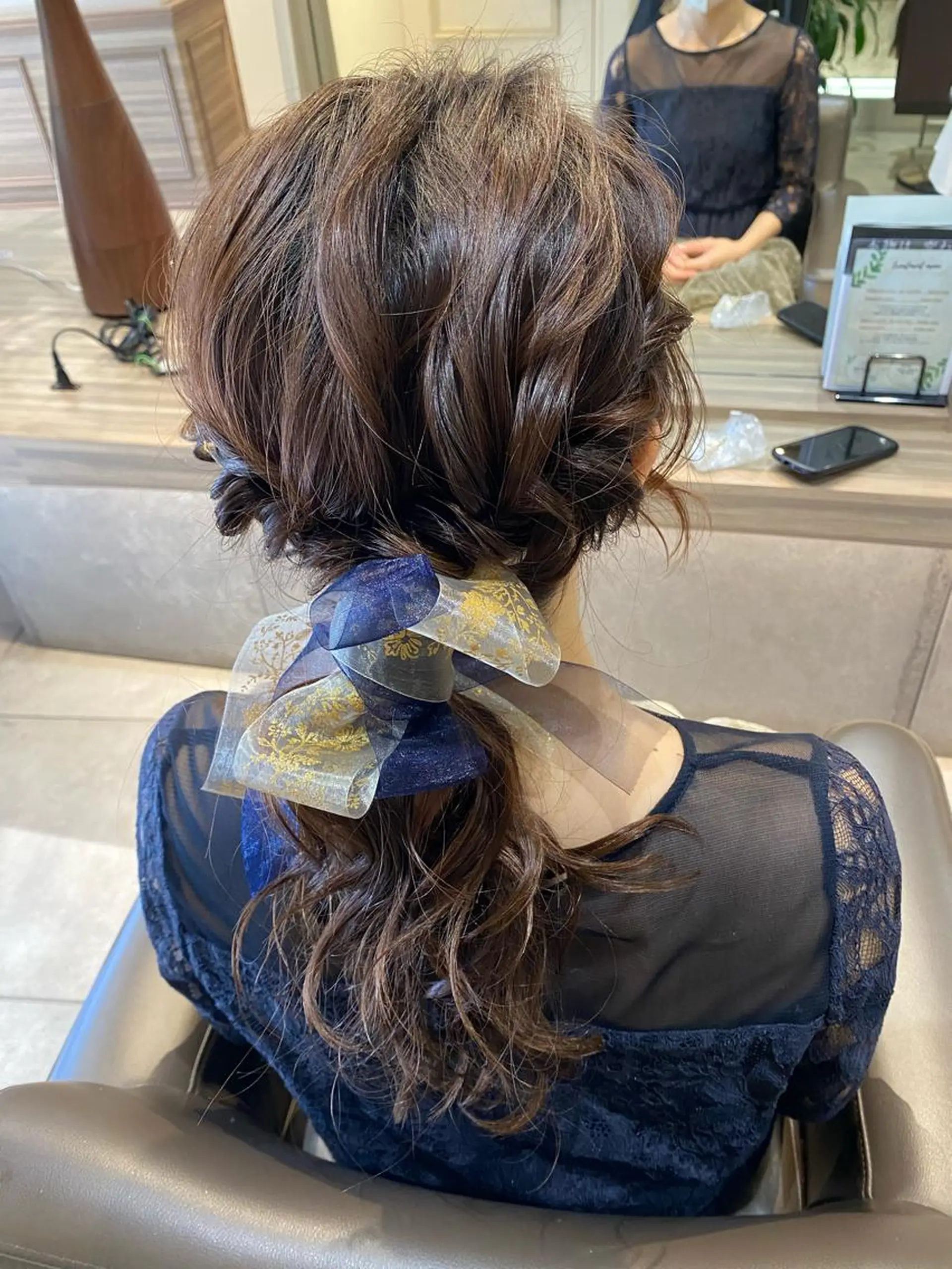 ロング ヘアアレンジ ポニーテール ヘアセット 川越 輝梨奈のヘアスタイル