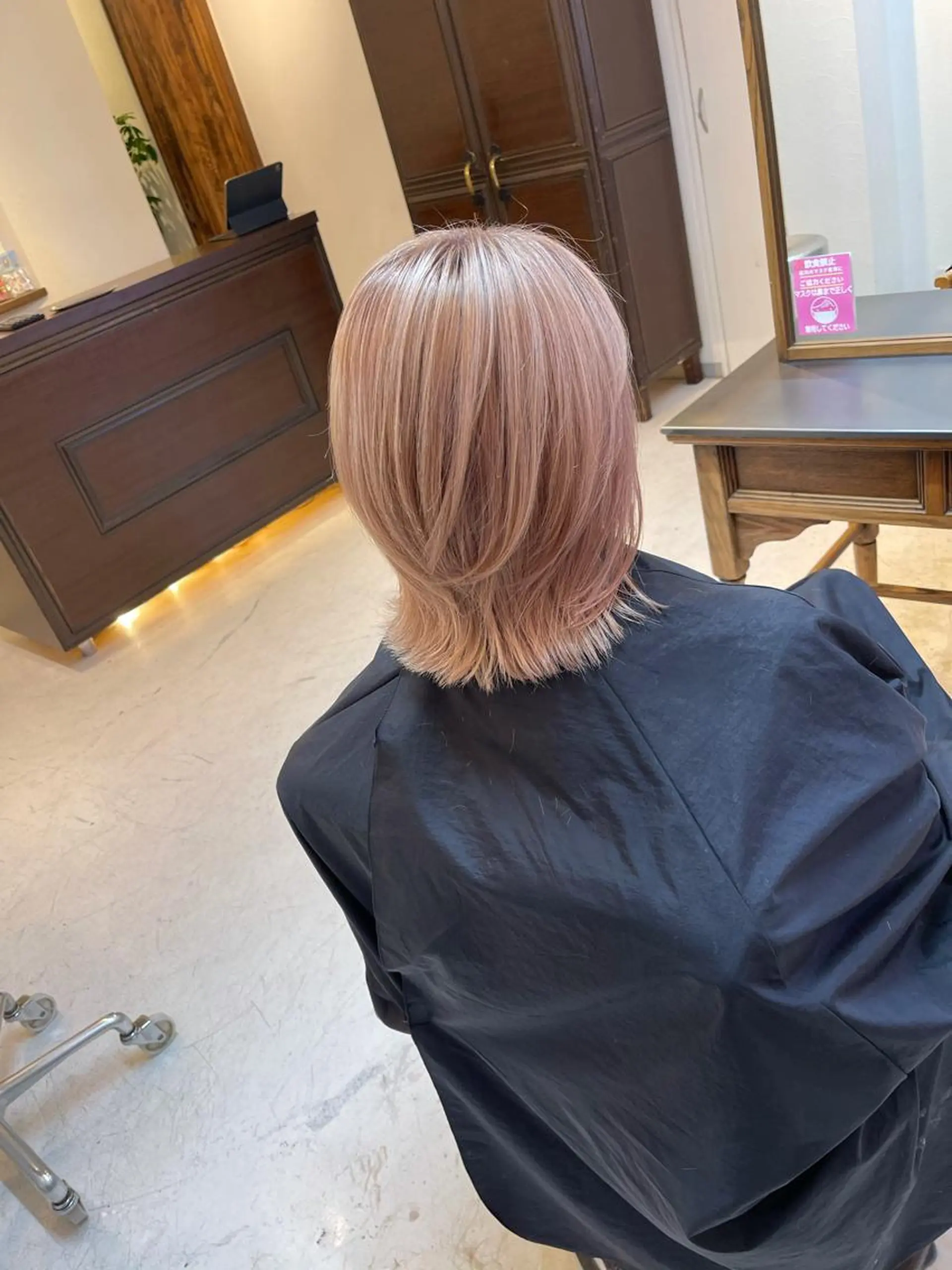 ミディアム カラー カット ヘアカラー トリートメント MARDI GRAS 蘭丸のヘアスタイル