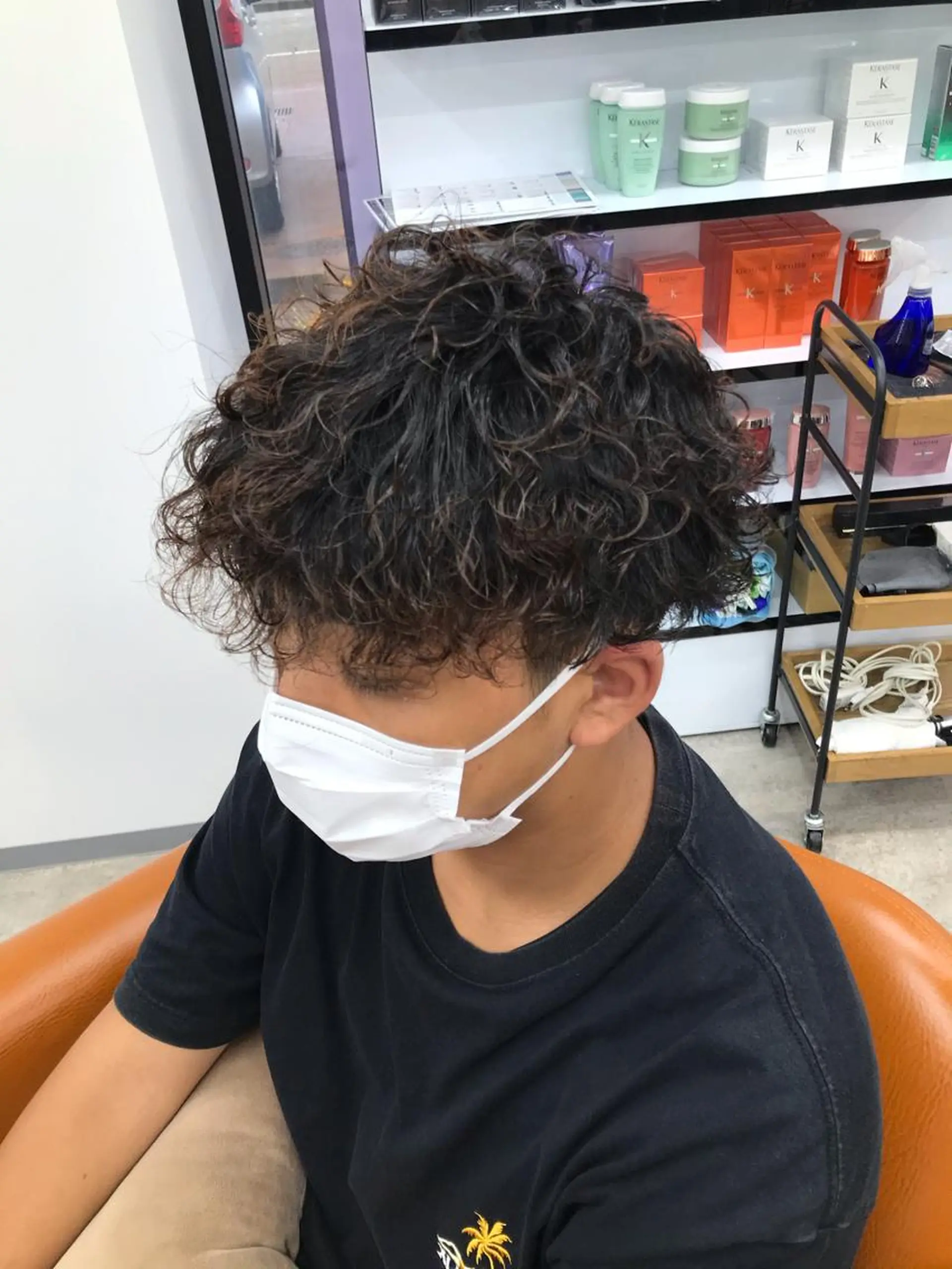 パーマ メンズ メンズパーマ プードルパーマ 波巻きパーマ プードルパーマ カット パーマ 🌙磯野 風香🌙 ReCharme新保のヘアスタイル