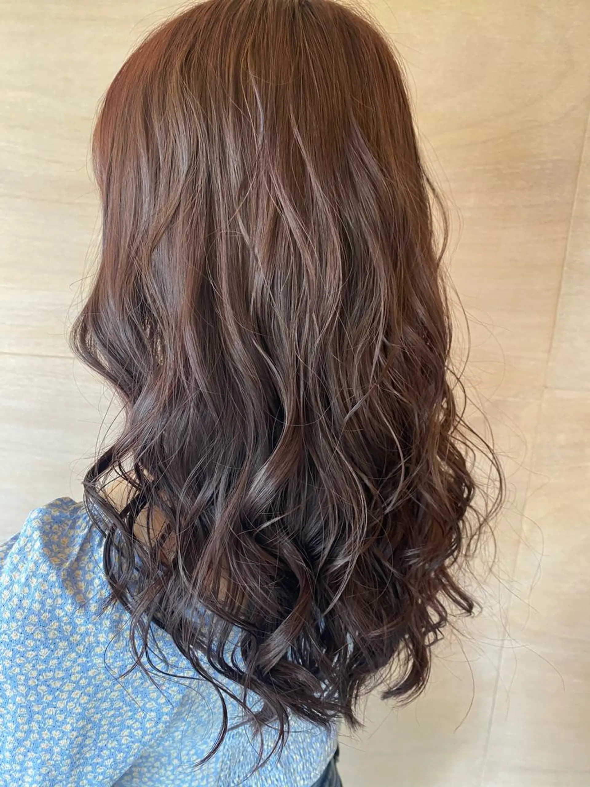 ロング カラー ブリーチ ブリーチなしカラー カット 立花 ふたば🌱のヘアスタイル