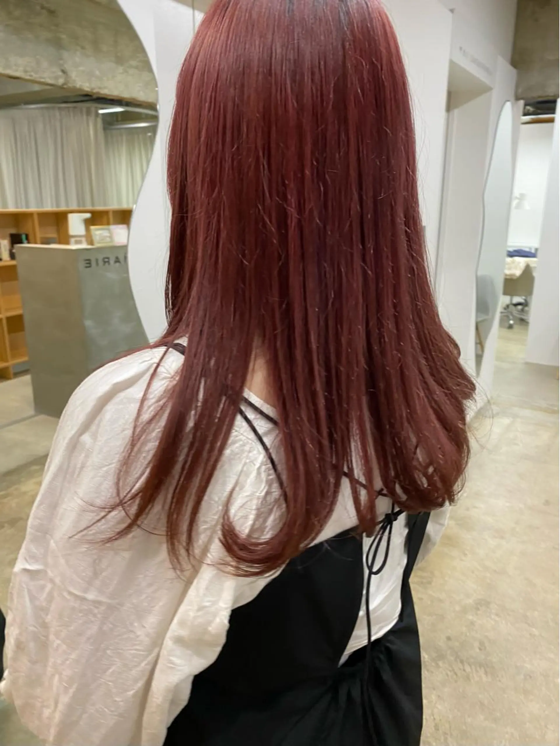 ロング カラー ヘアカラー シミズ アスカのヘアスタイル