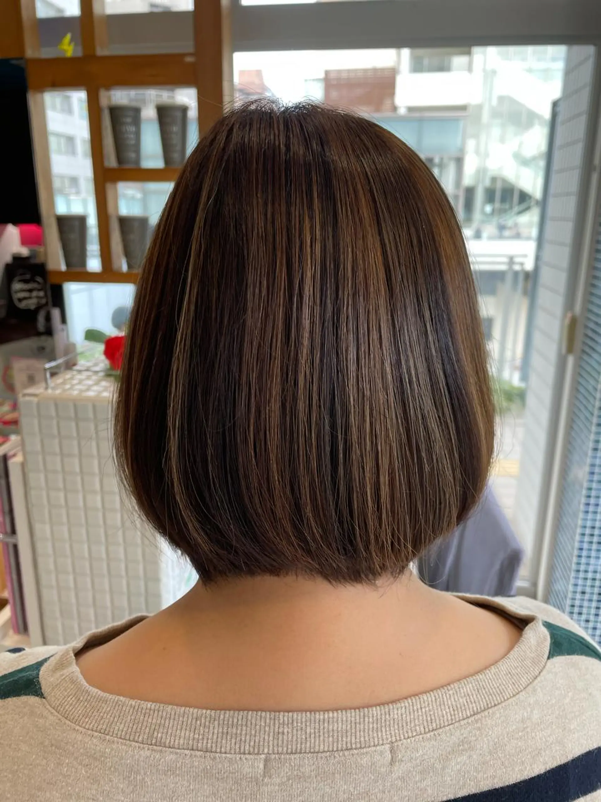 ショート カラー ハイライトカラー ハイライト 坂井翔　kiju オーナースタイリストのヘアスタイル