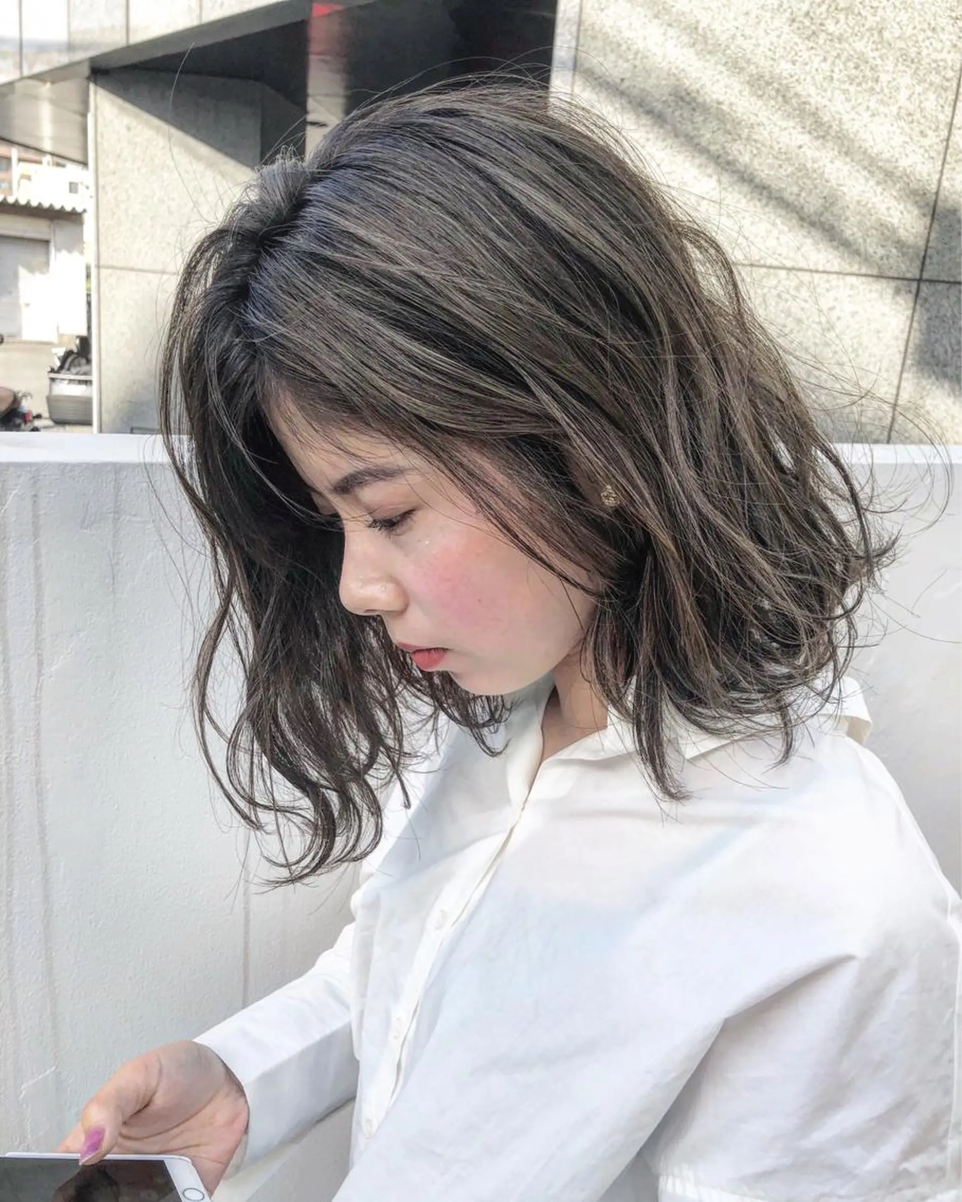 ミディアム カラー REVE所属・TAKU 美容師のヘアスタイル