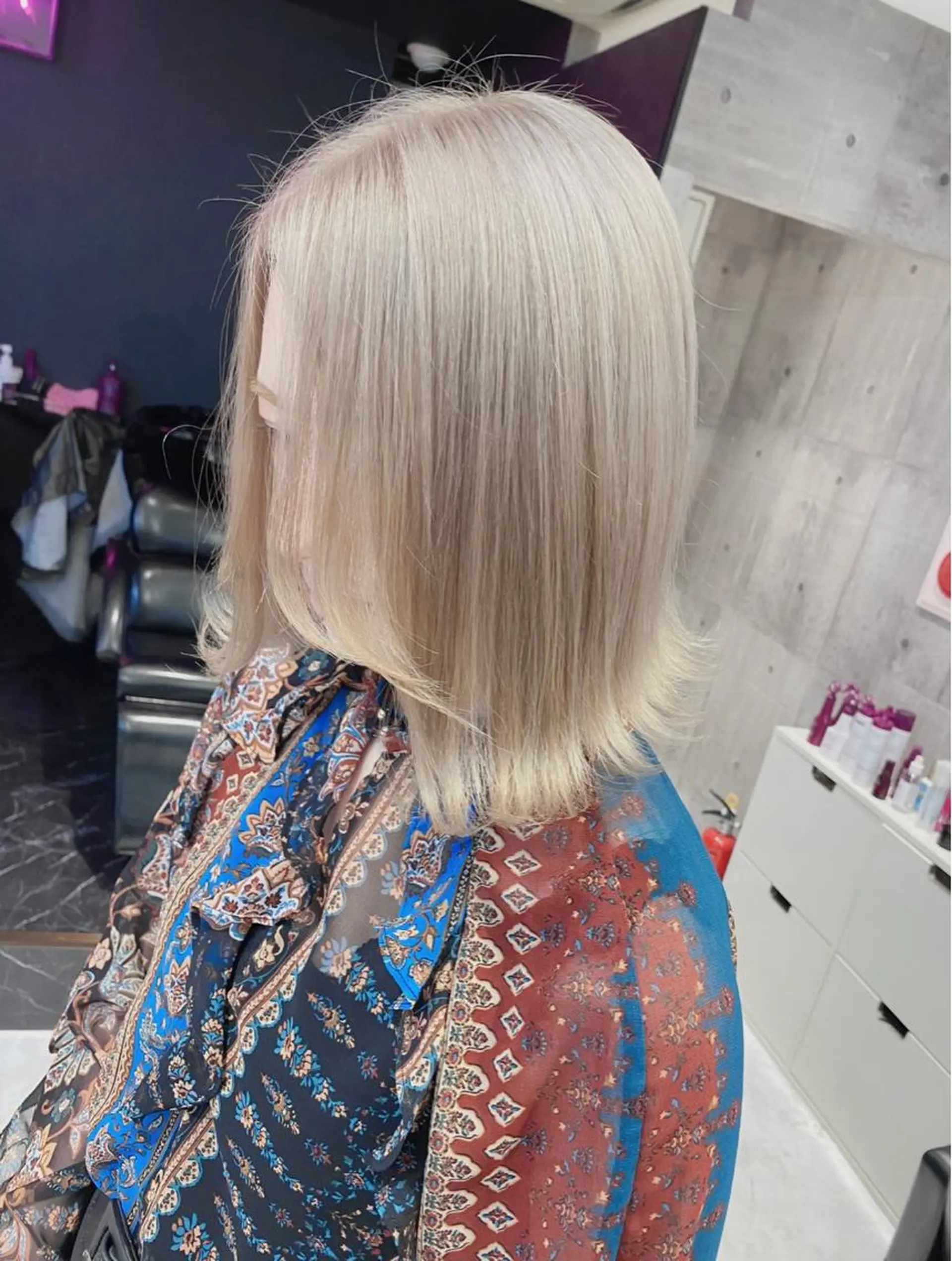 ミディアム カット ヘアカラー トリートメント ヘアセット 🍊 MOEKO🍊のヘアスタイル