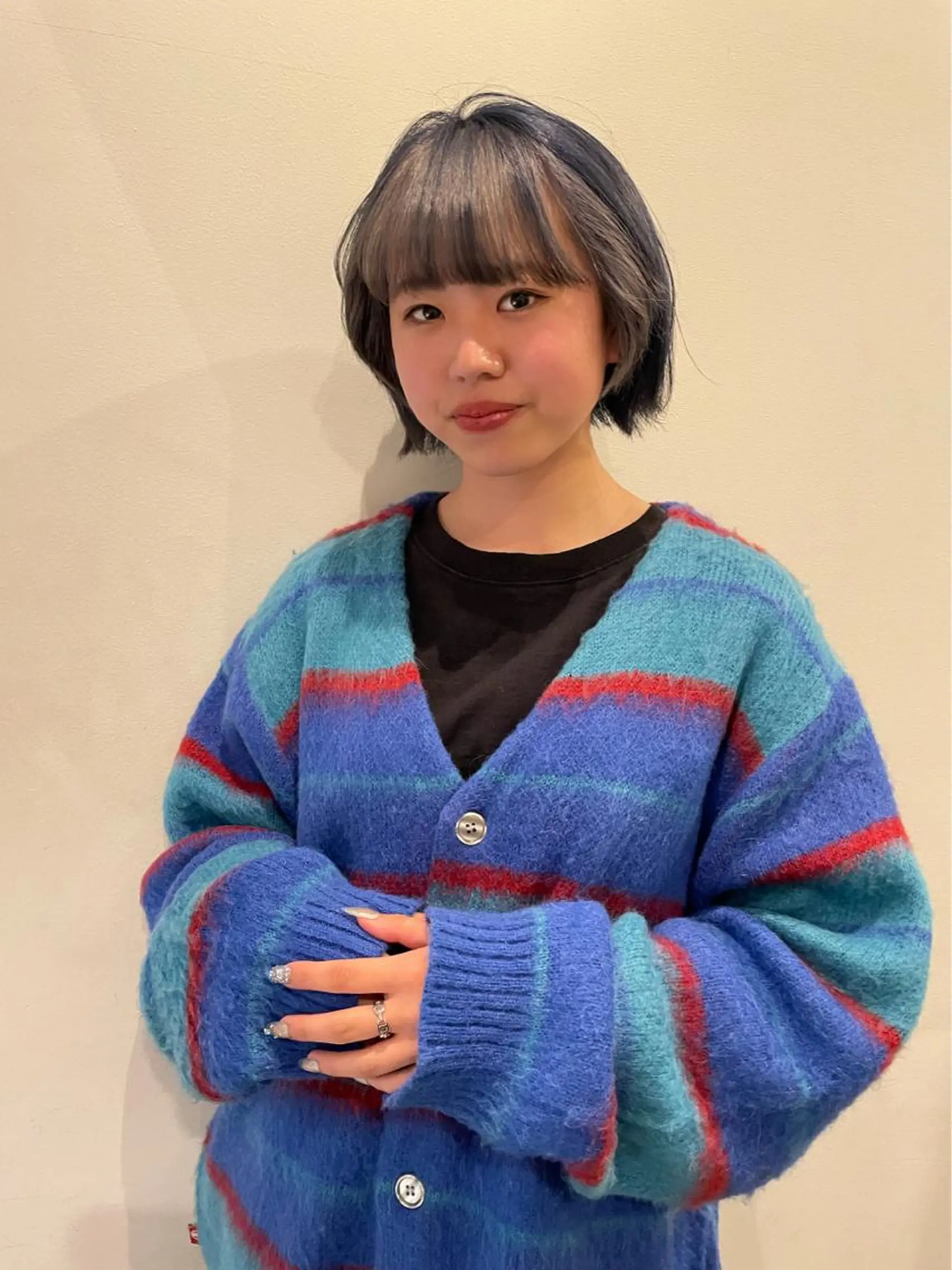 ショート カラー レイヤーパーマ🪐 伽羅のヘアスタイル