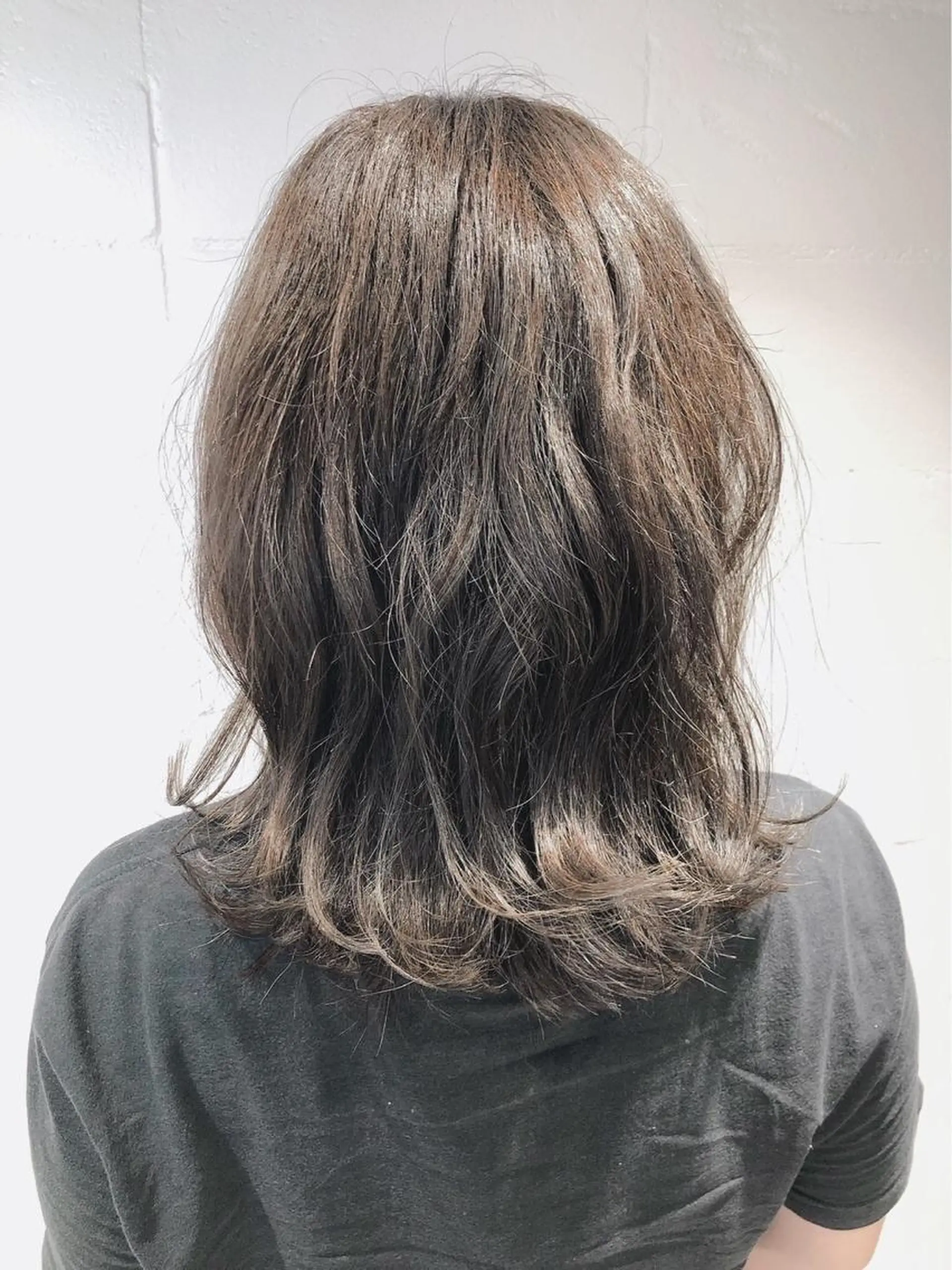 ミディアム カット ヘアカラー トリートメント 質感再生カラー/ 髪質改善/karinのヘアスタイル